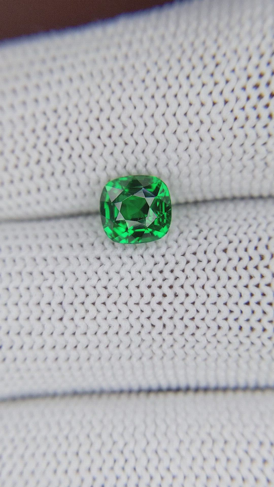 1.59 Ct. Tsavorite Garnet from Tanzania Size Video