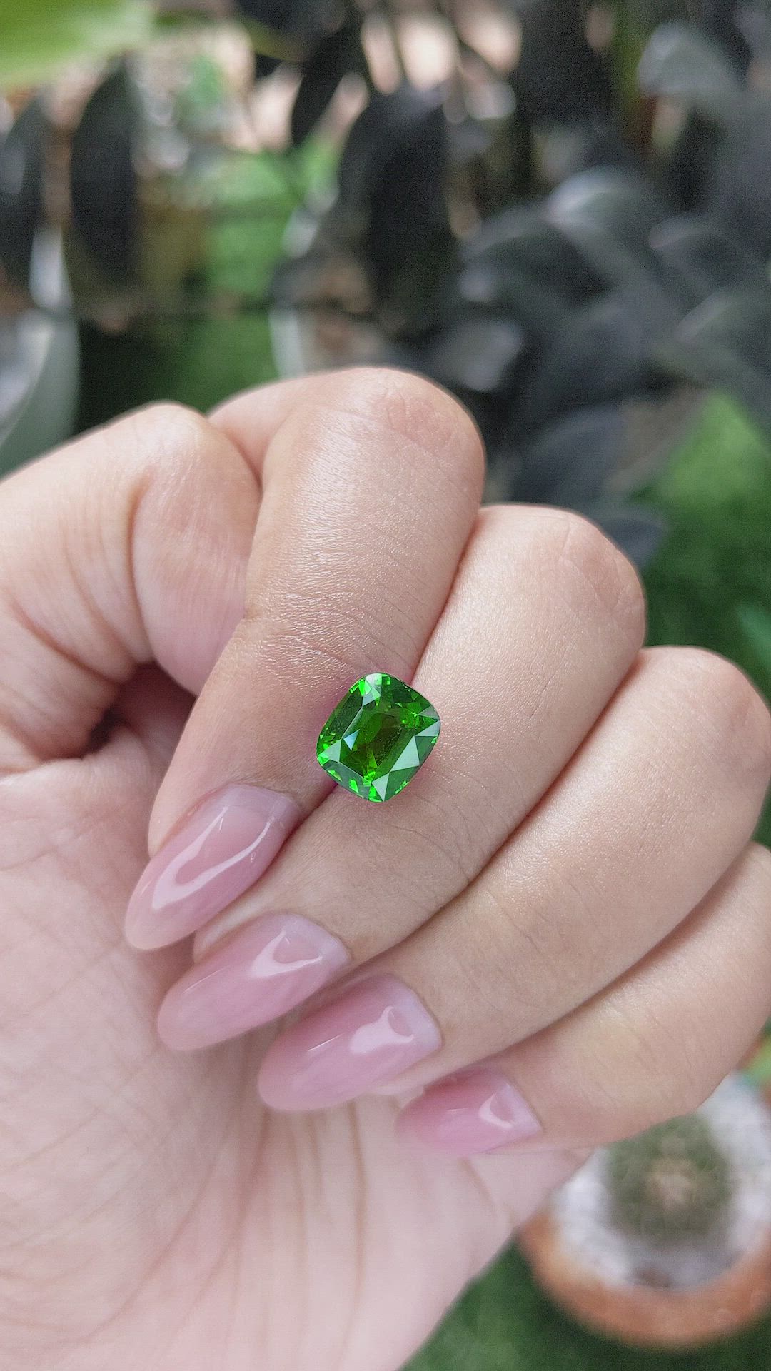 3.31 Ct. Tsavorite Garnet from Tanzania Size Video