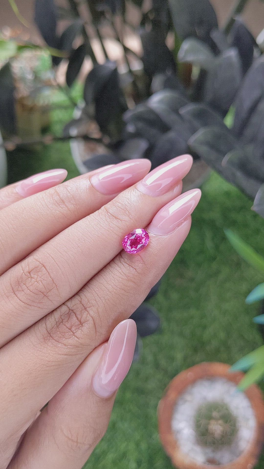 1.62 Ct. Pink Spinel from Tanzania Size Video