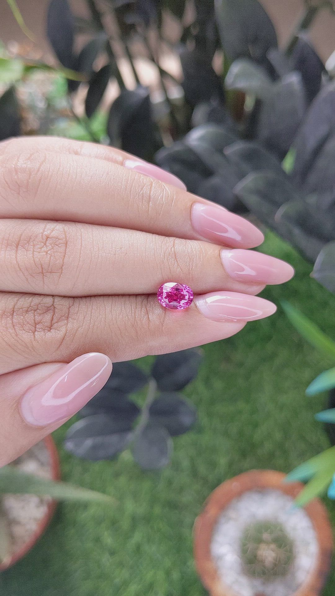 1.62 Ct. Pink Spinel from Tanzania Size Video