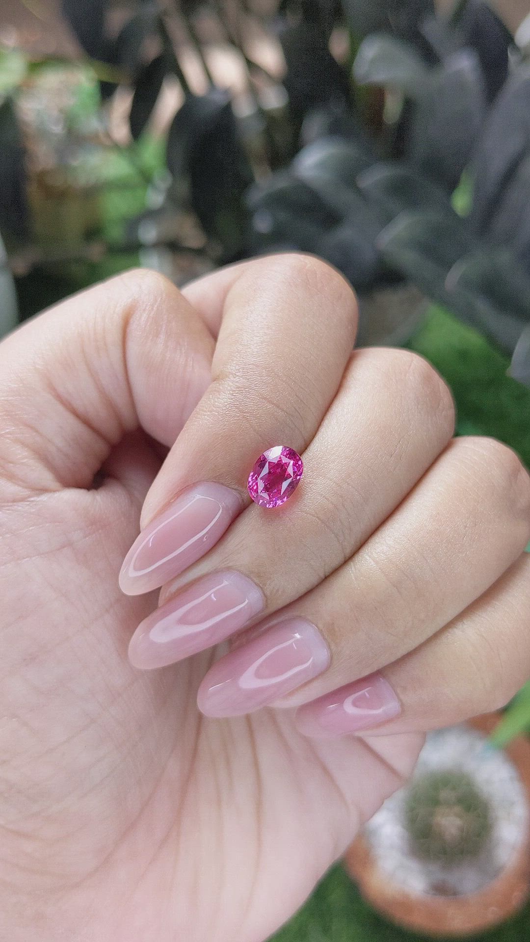1.62 Ct. Pink Spinel from Tanzania Size Video