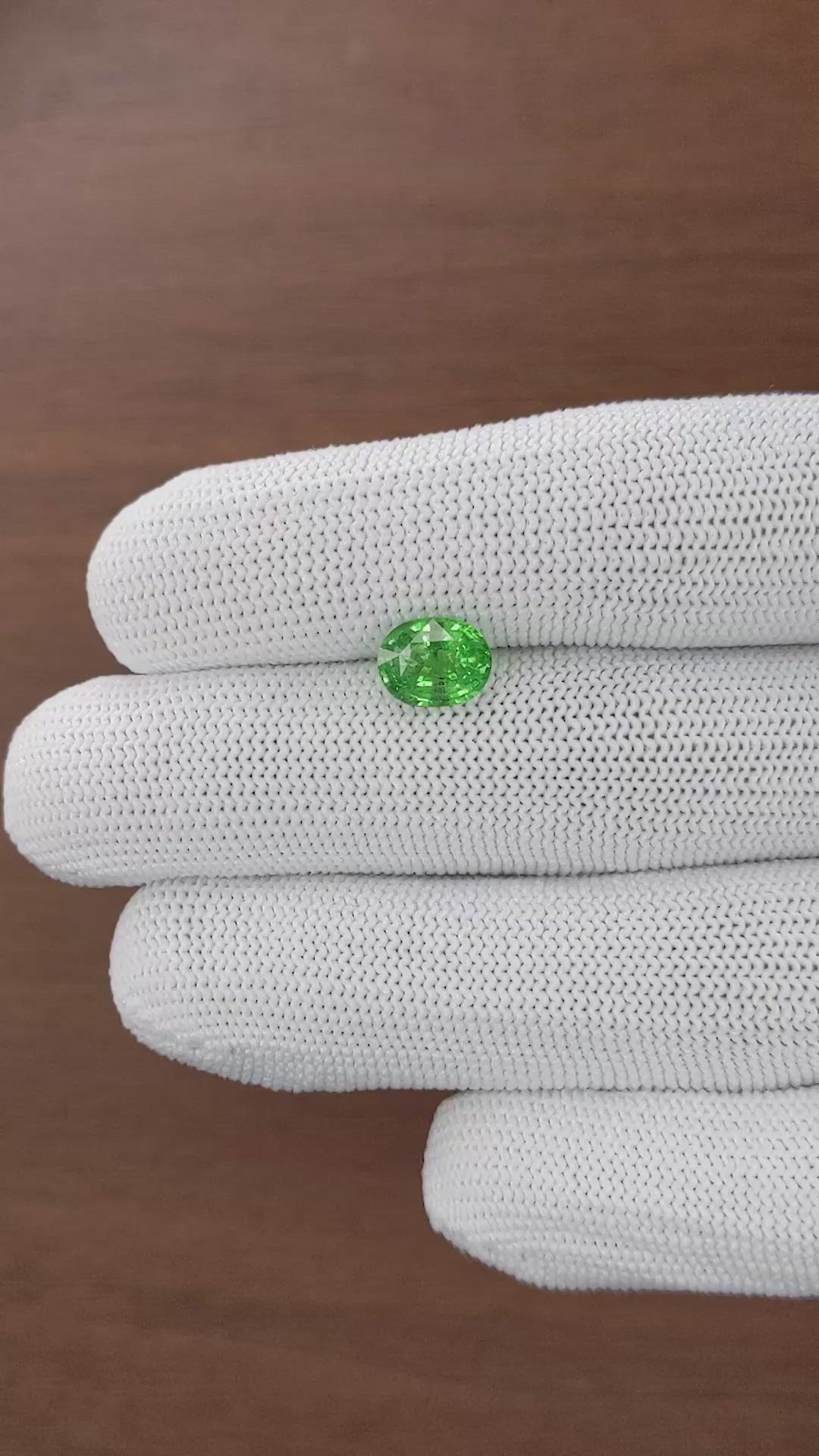 2.43 Ct. Tsavorite Garnet from Tanzania Size Video