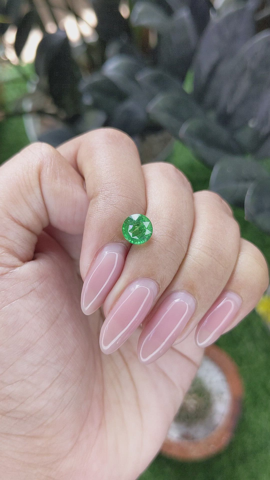 2.40 Ct. Tsavorite Garnet from Tanzania Size Video