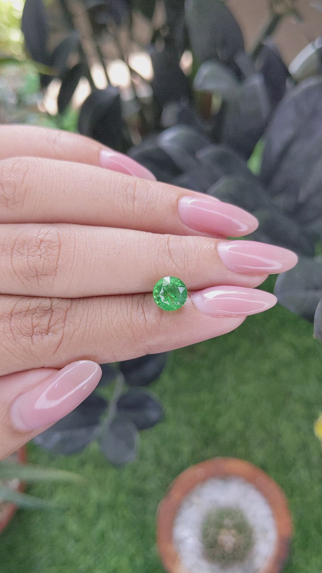 2.40 Ct. Tsavorite Garnet from Tanzania Size Video