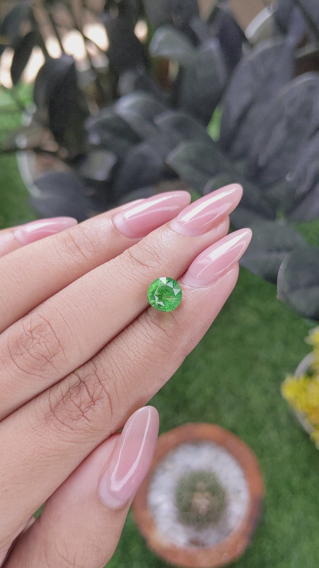 2.40 Ct. Tsavorite Garnet from Tanzania Size Video