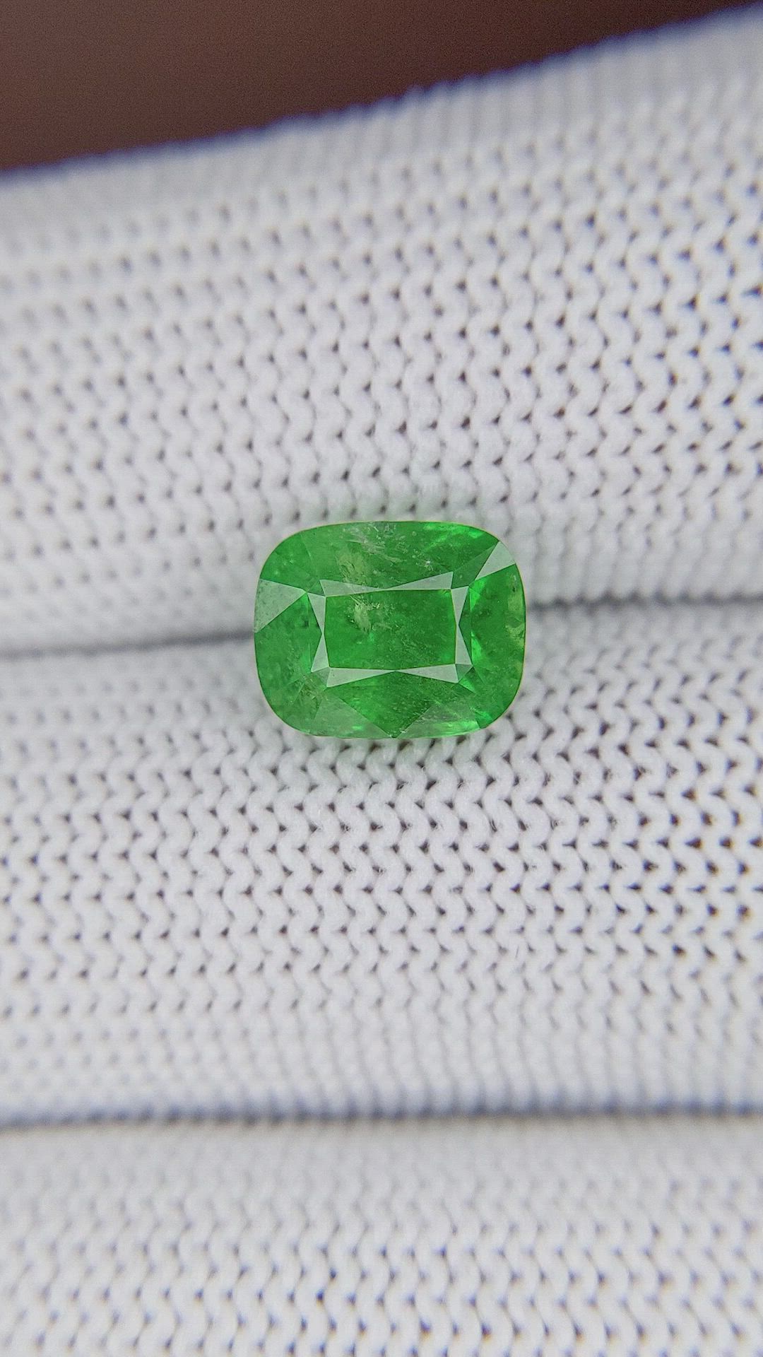 3.82 Ct. Tsavorite Garnet from Tanzania Size Video
