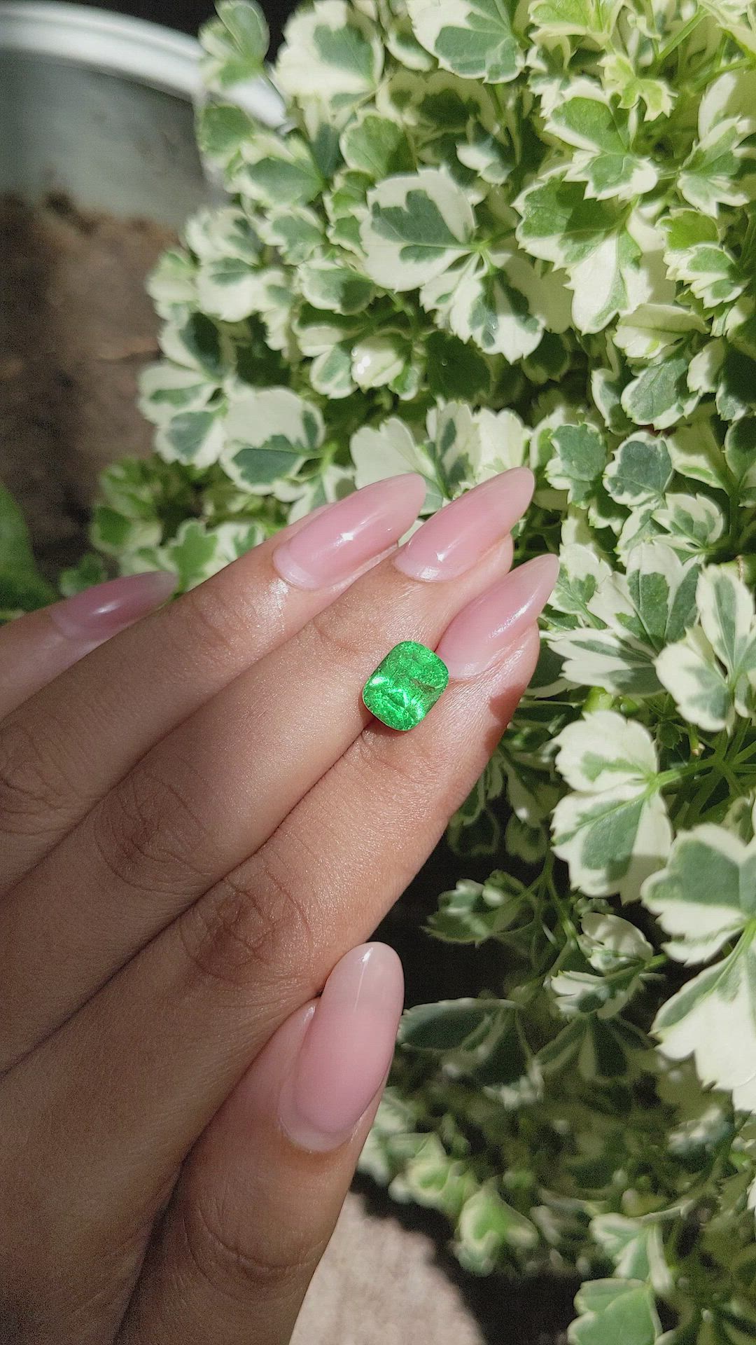 3.82 Ct. Tsavorite Garnet from Tanzania Size Video