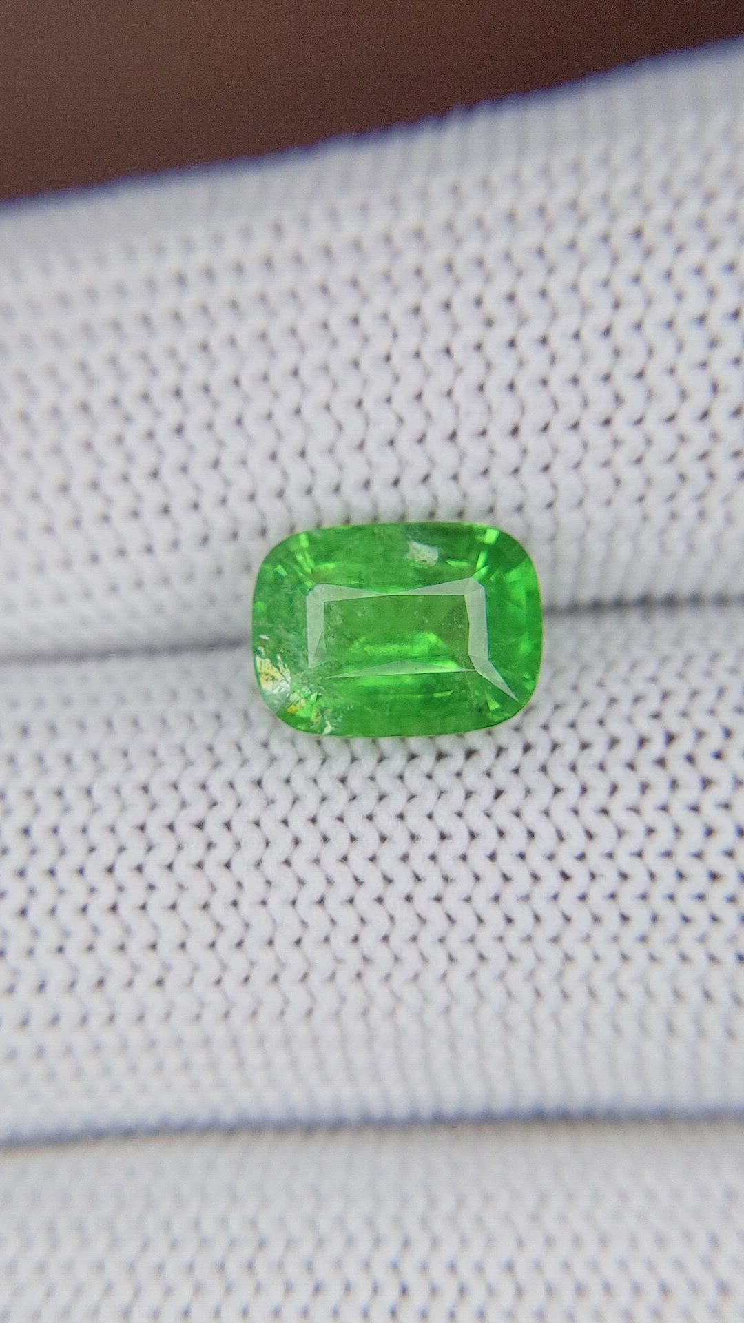 3.16 Ct. Tsavorite Garnet from Tanzania Size Video