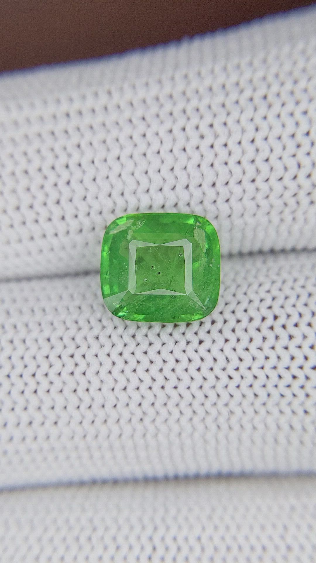 3.48 Ct. Tsavorite Garnet from Tanzania Size Video