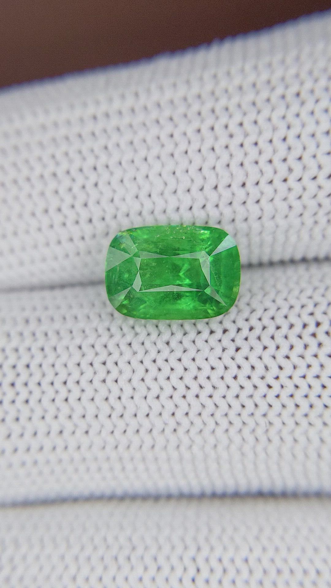3.58 Ct. Tsavorite Garnet from Tanzania Size Video