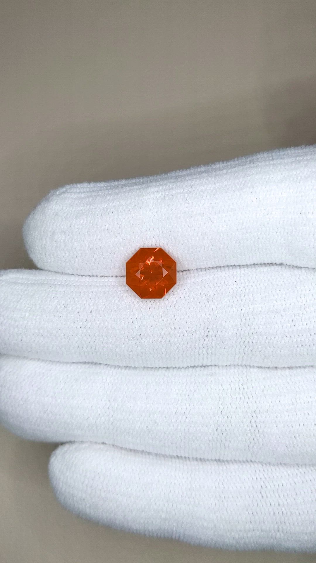 1.78 Ct. Orange Fire Opal (Flame Opal) from Mexico Size Video