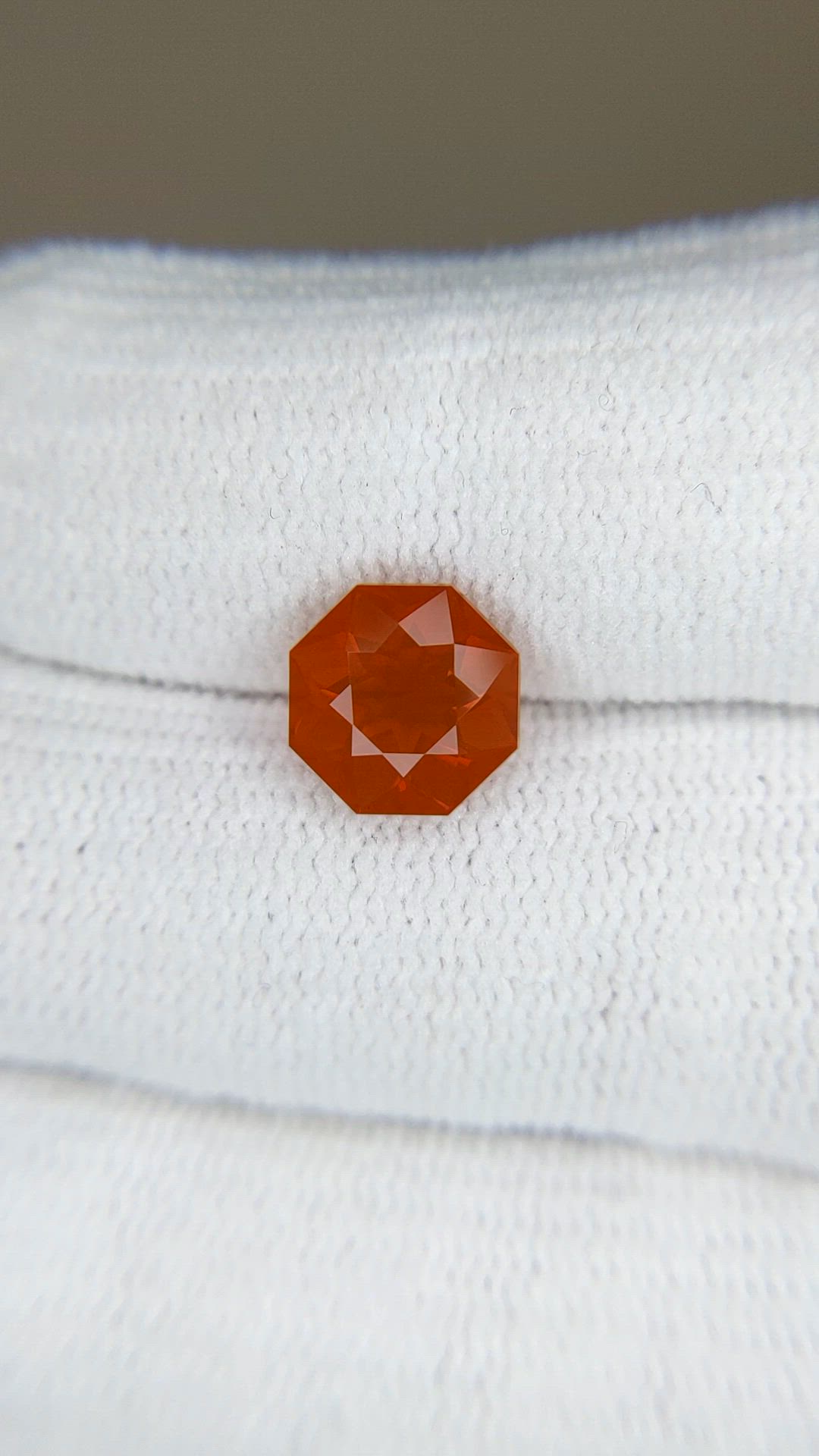 1.78 Ct. Orange Fire Opal (Flame Opal) from Mexico Size Video