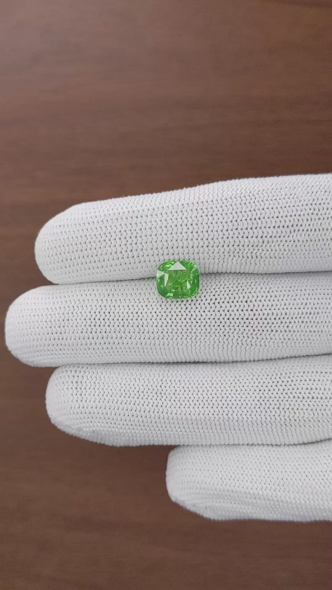 2.70 Ct. Tsavorite Garnet from Tanzania Size Video