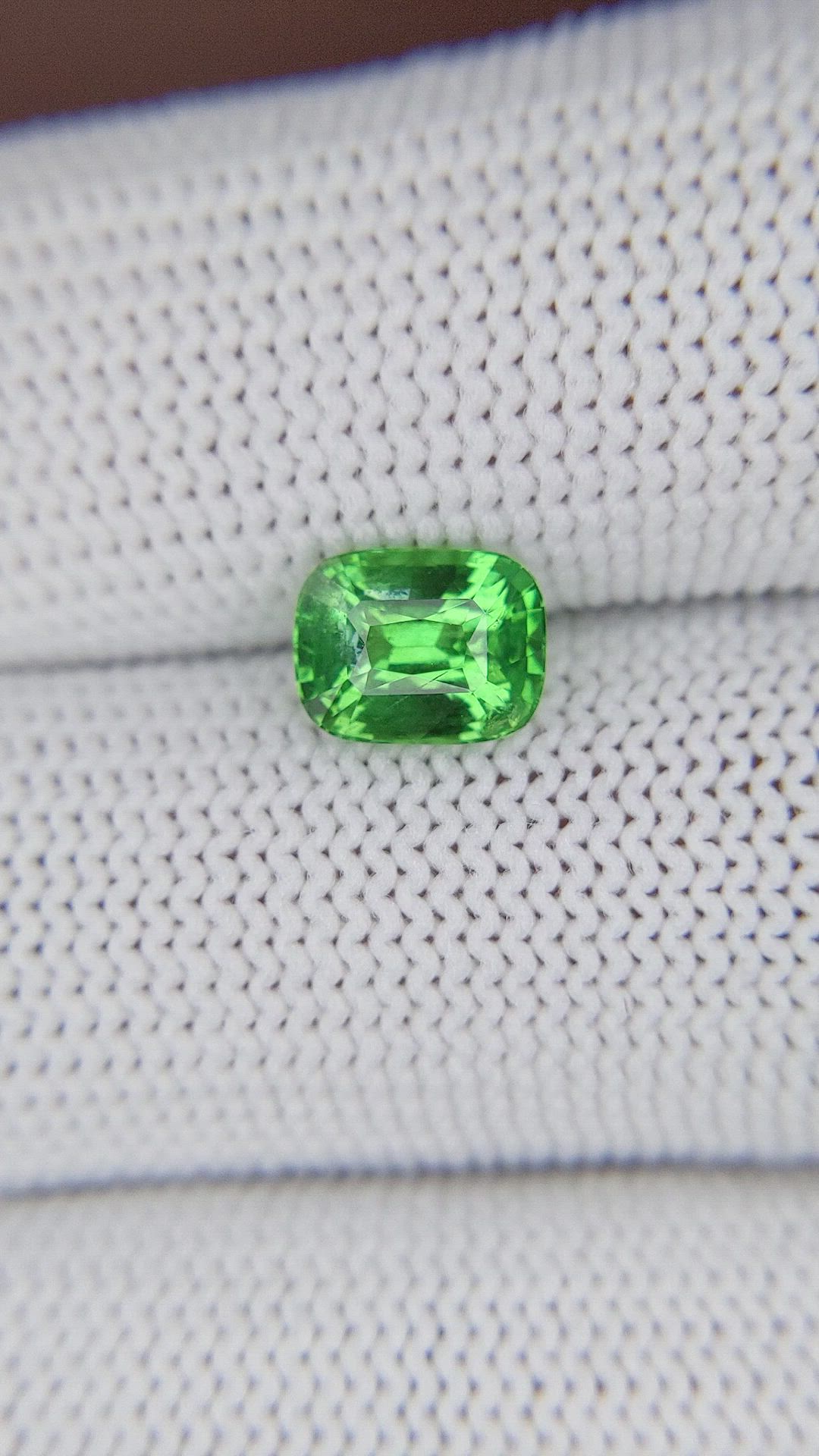 1.66 Ct. Tsavorite Garnet from Tanzania Size Video