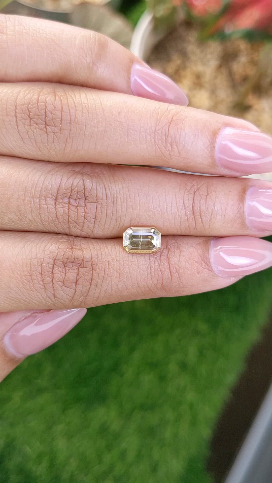 2.35 Ct. Yellow Zircon from Ceylon (Sri Lanka) Size Video
