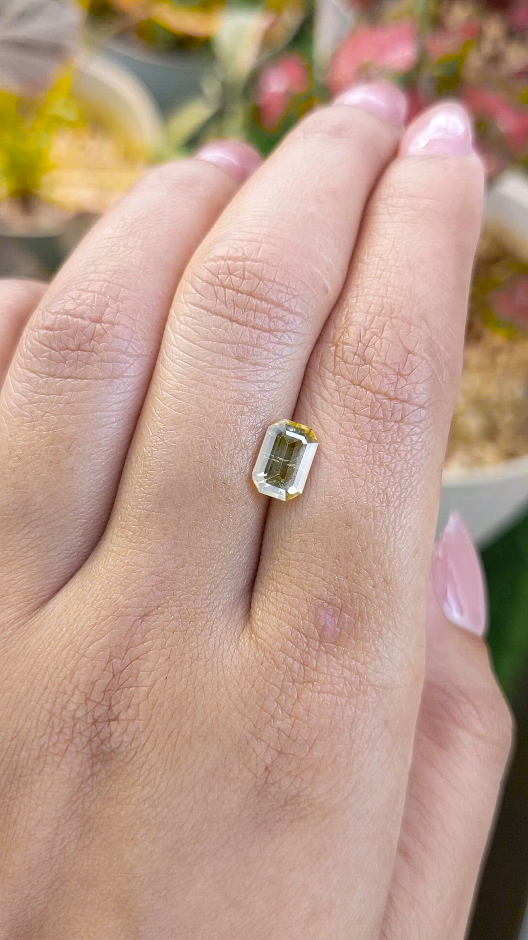 2.35 Ct. Yellow Zircon from Ceylon (Sri Lanka) Size Video