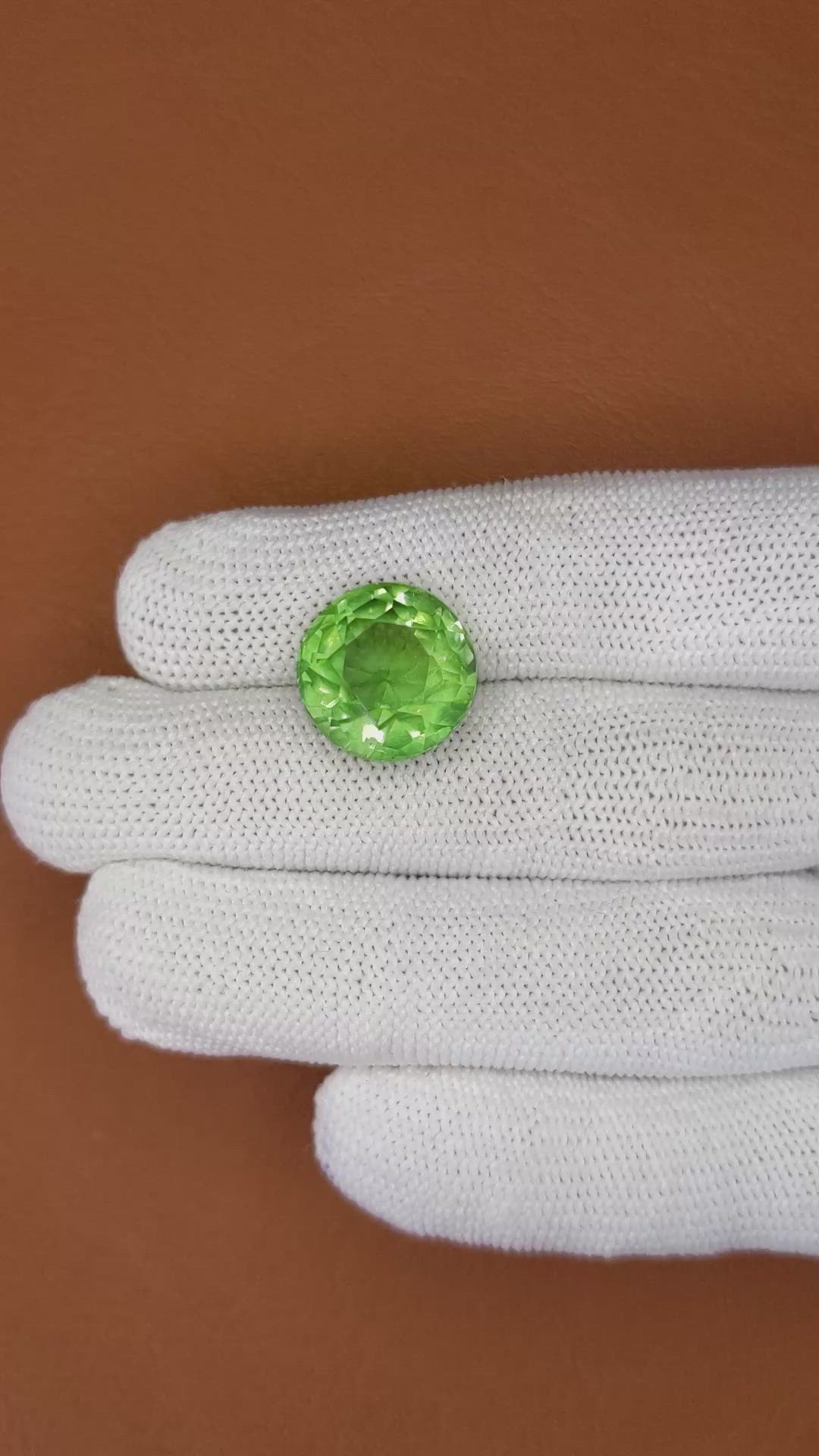 12.82 Ct. Green Prasiolite from Brazil Size Video