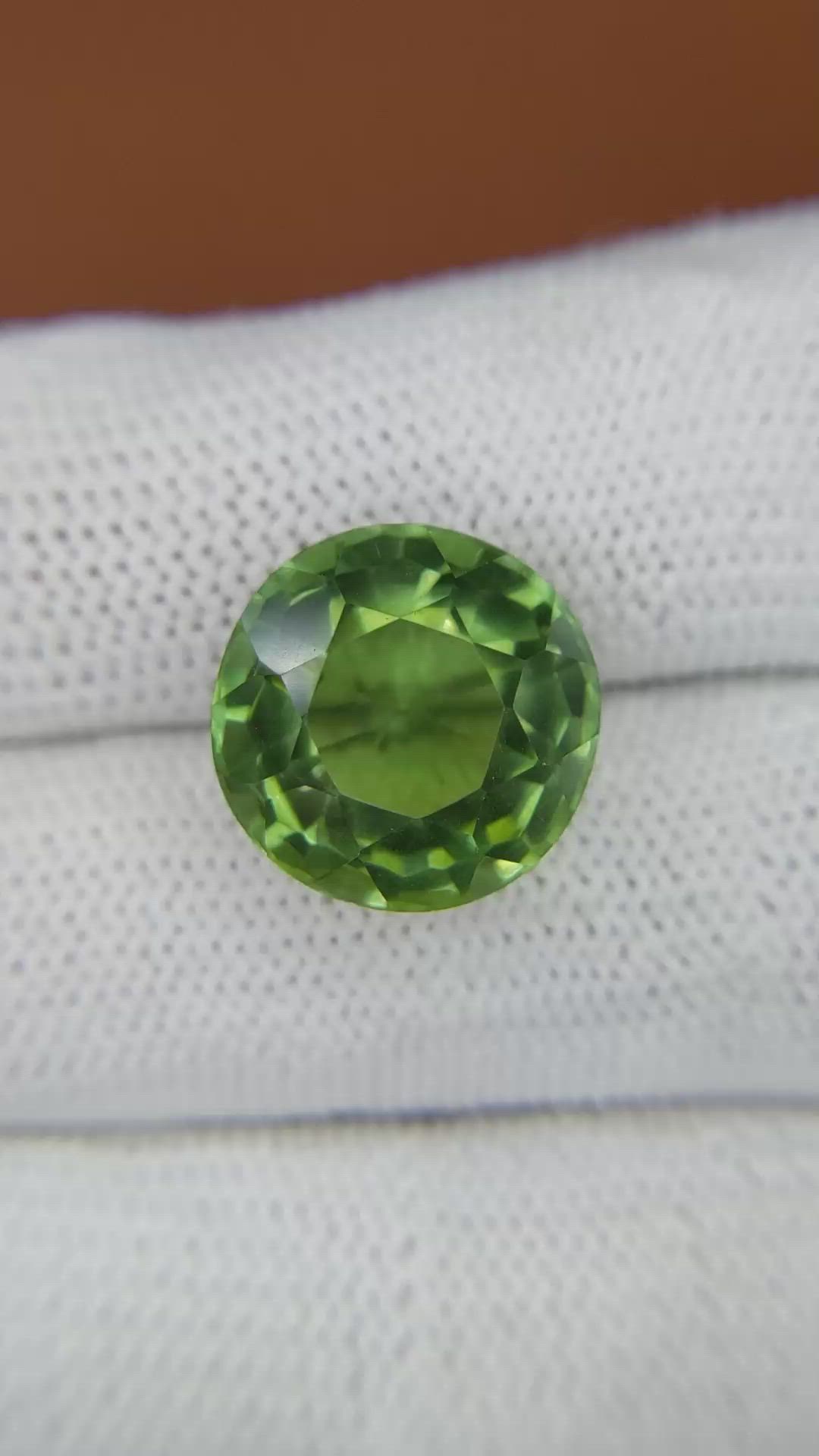 12.82 Ct. Green Prasiolite from Brazil Size Video