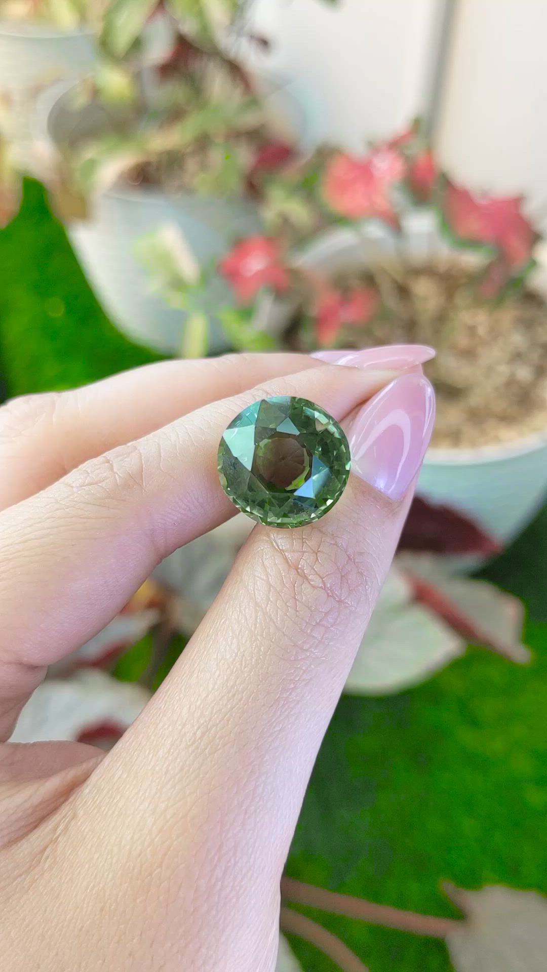 15.10 Ct. Green Prasiolite from Brazil Size Video