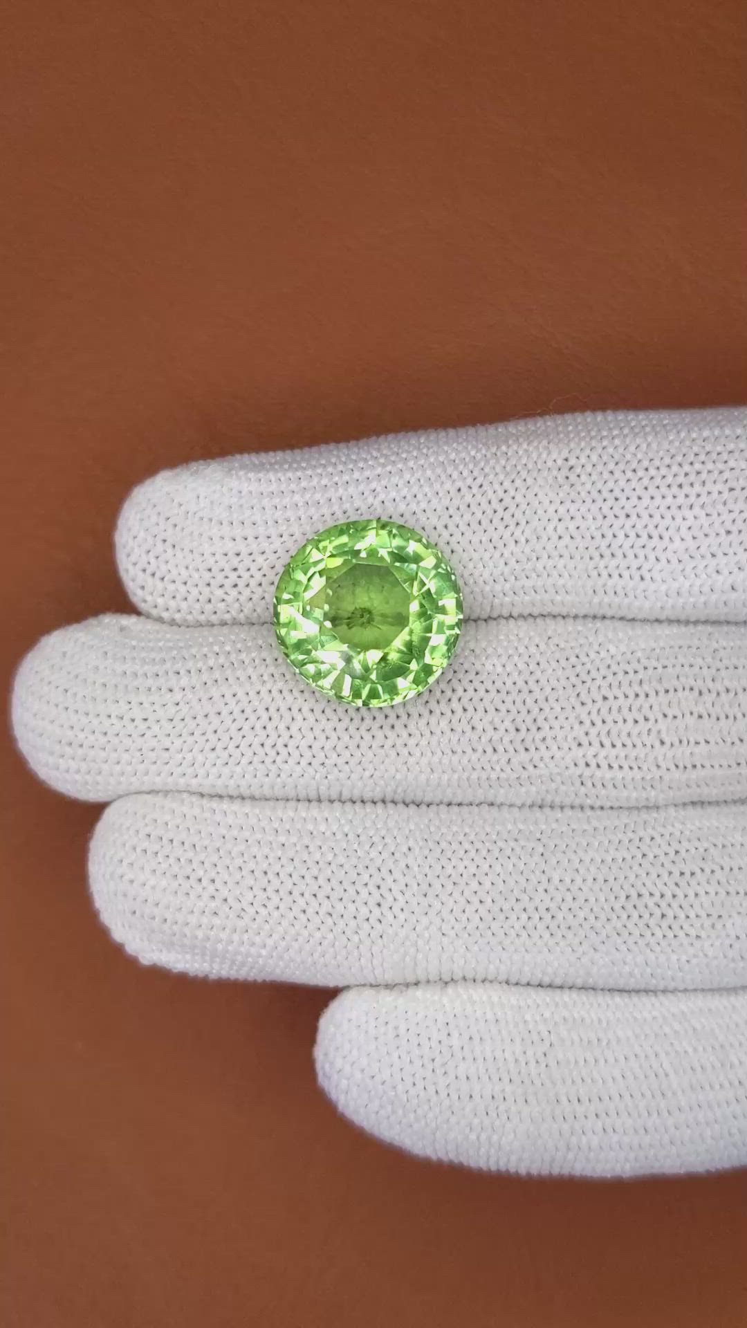 15.10 Ct. Green Prasiolite from Brazil Size Video