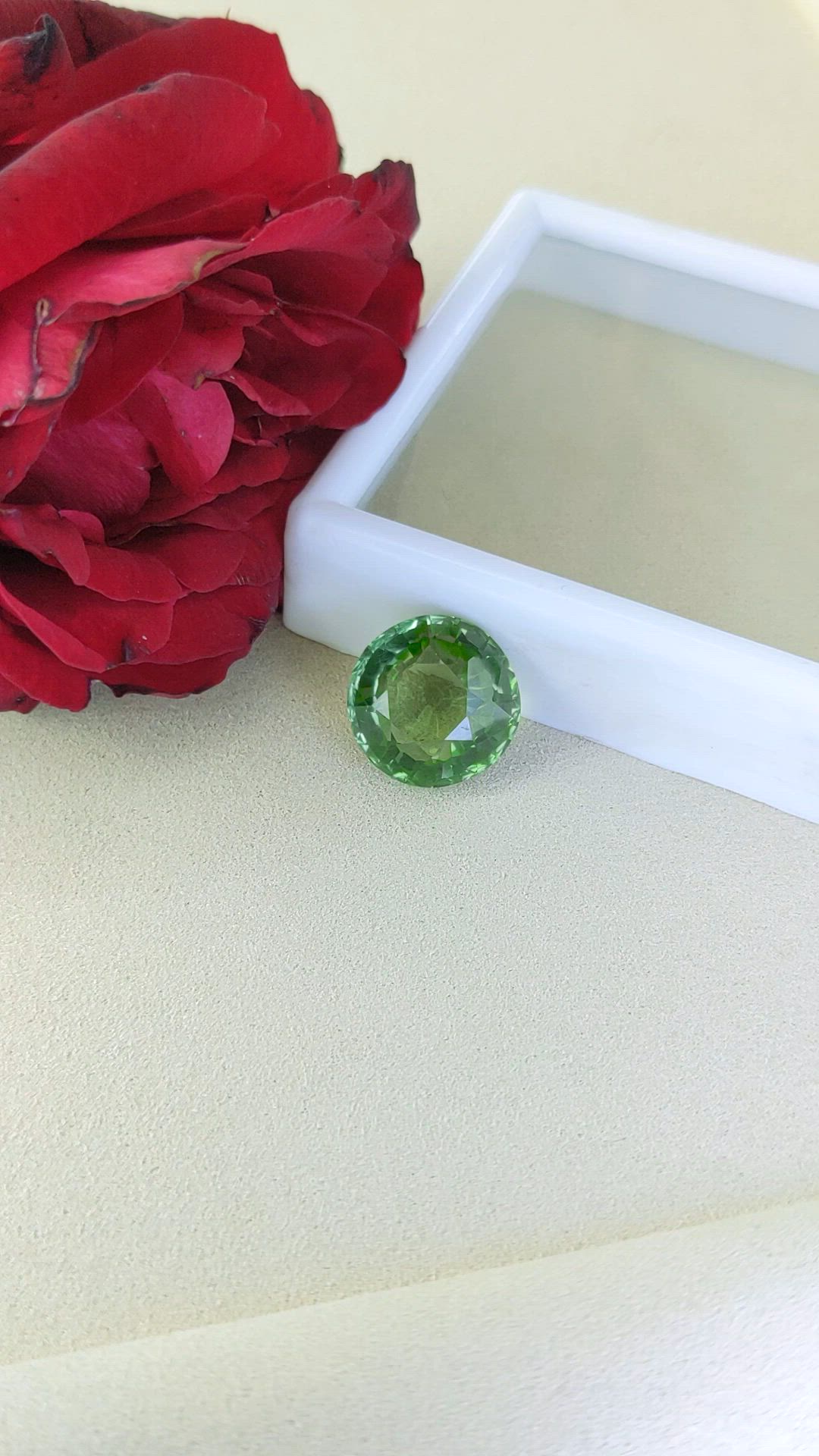 14.10 Ct. Green Prasiolite from Brazil Size Video