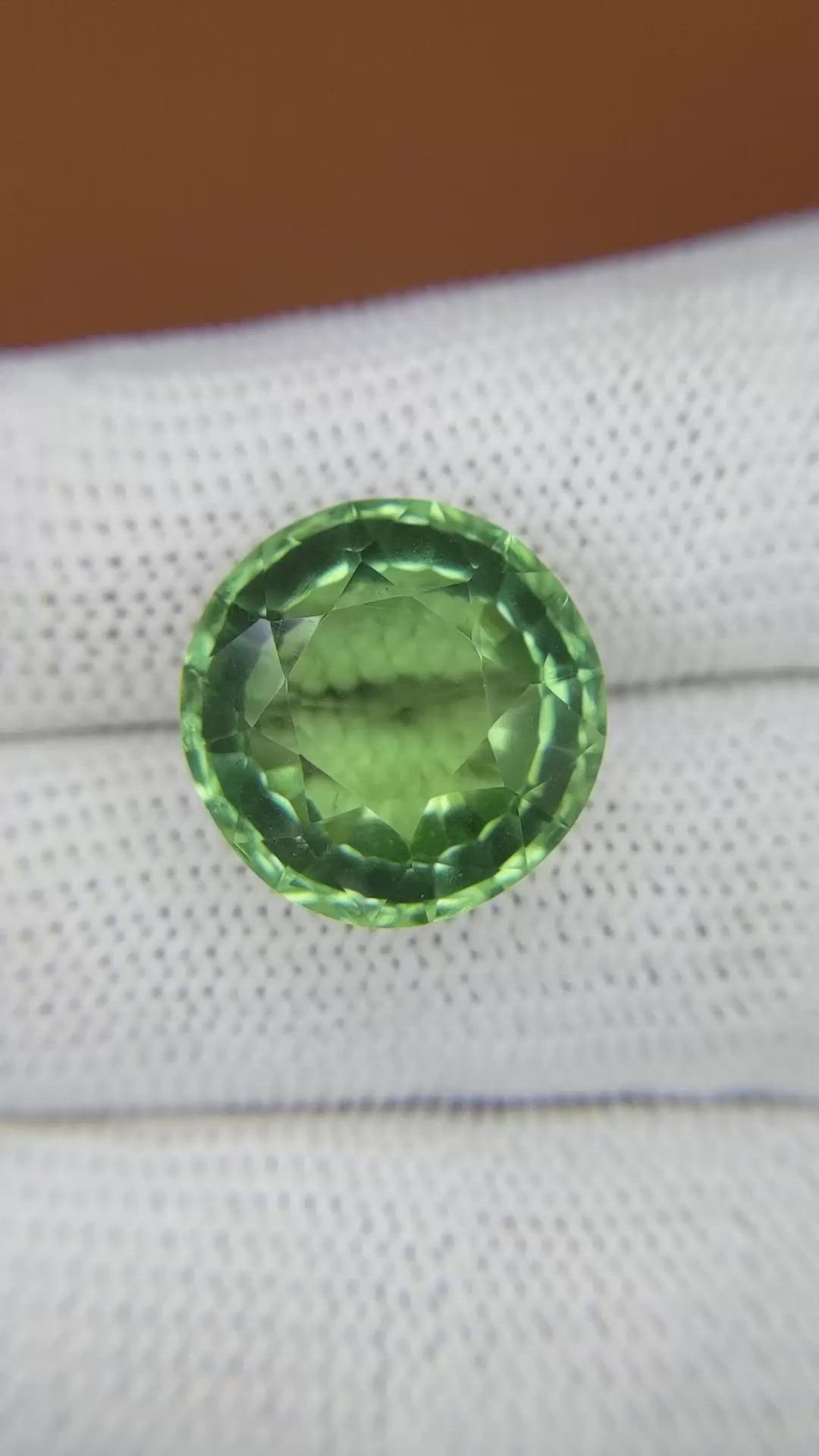 14.10 Ct. Green Prasiolite from Brazil Size Video