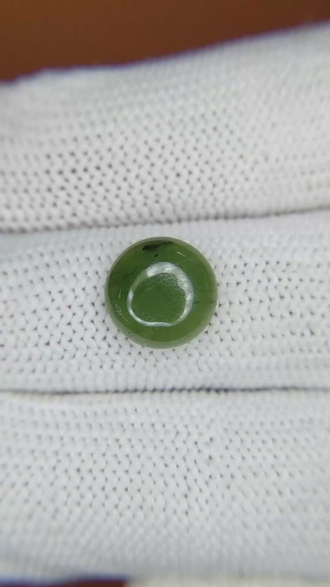3.22 Ct. Green Cabochon Jade from Burma (Myanmar) Size Video