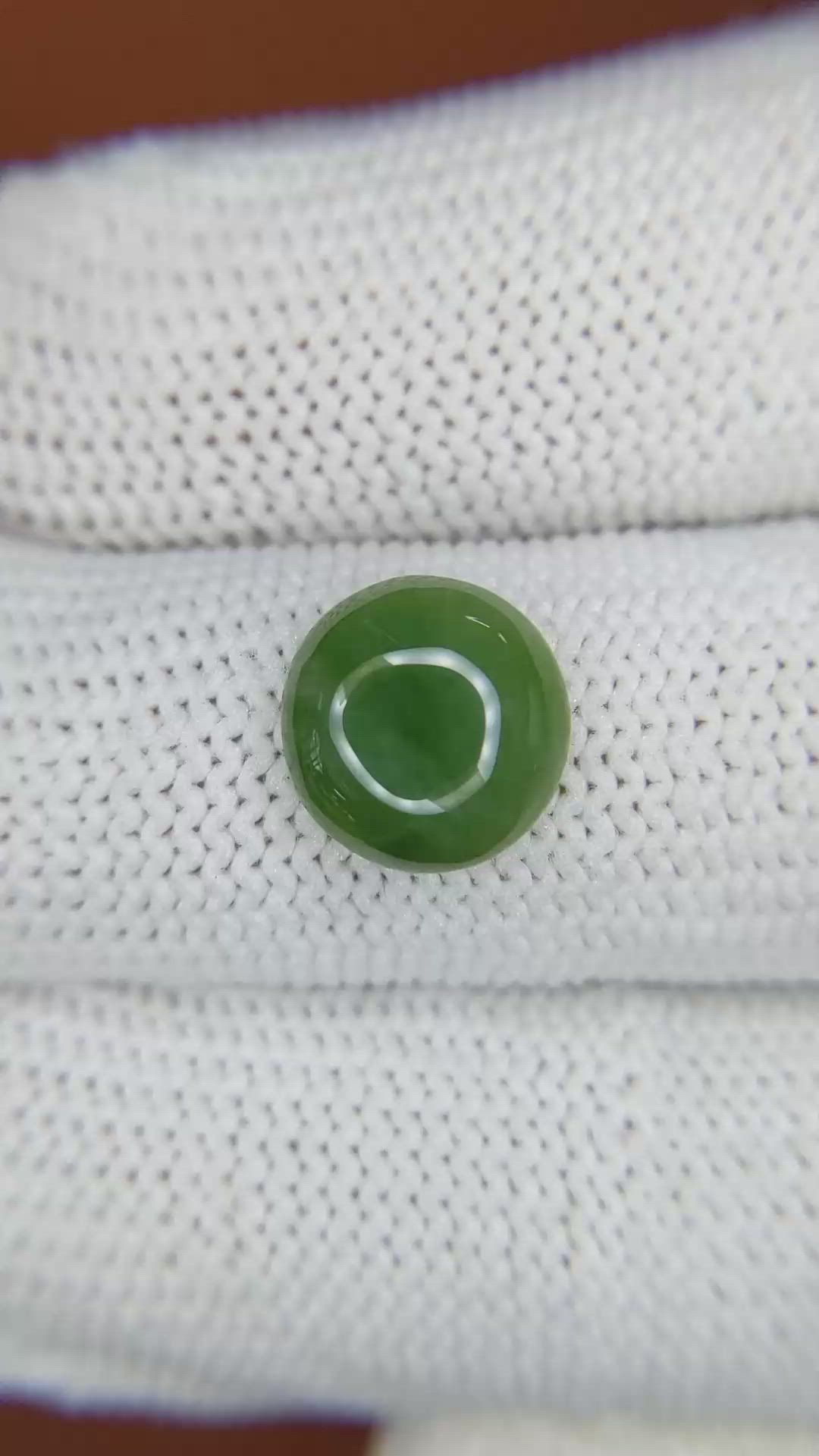 3.18 Ct. Green Cabochon Jade from Burma (Myanmar) Size Video