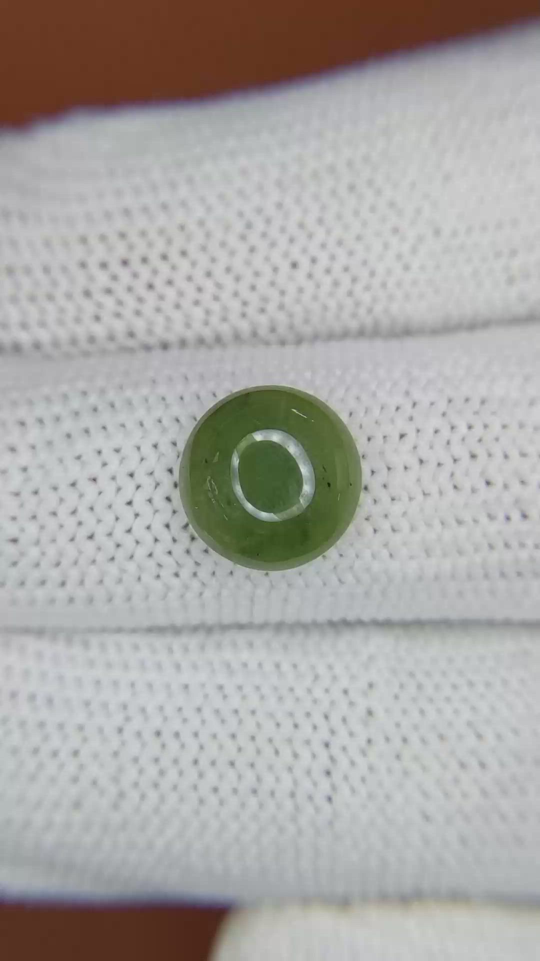 3.53 Ct. Green Cabochon Jade from Burma (Myanmar) Size Video