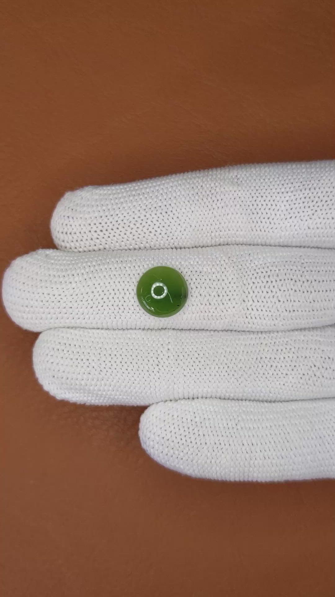 3.02 Ct. Green Cabochon Jade from Burma (Myanmar) Size Video
