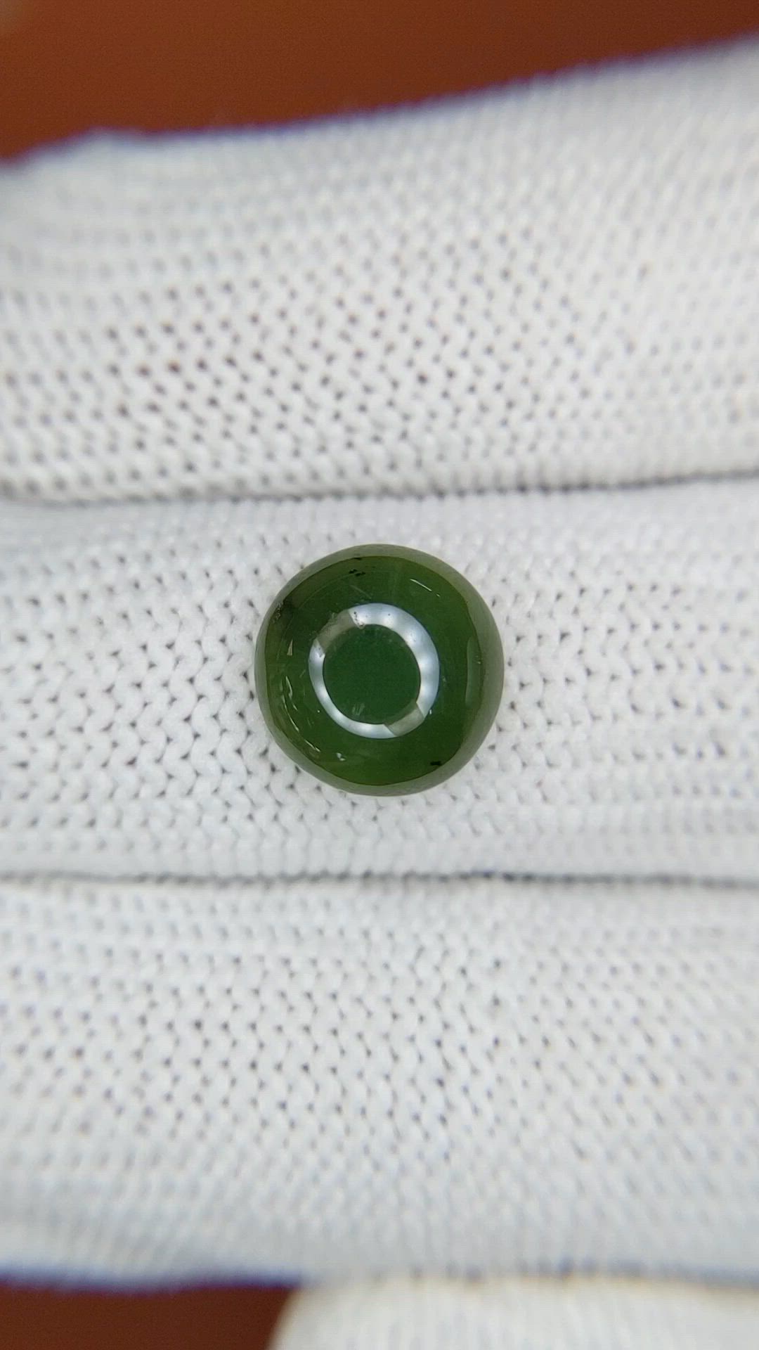 3.38 Ct. Green Cabochon Jade from Burma (Myanmar) Size Video