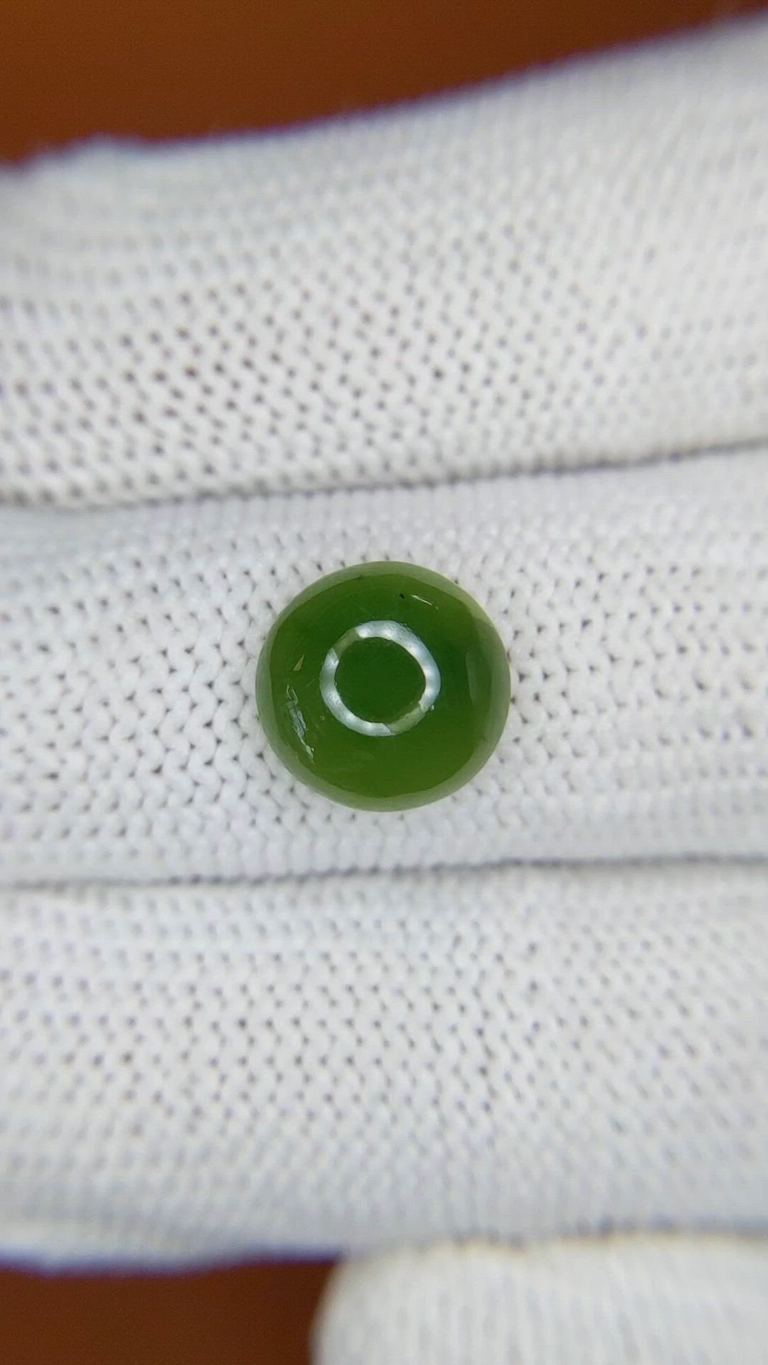 3.53 Ct. Green Cabochon Jade from Burma (Myanmar) Size Video