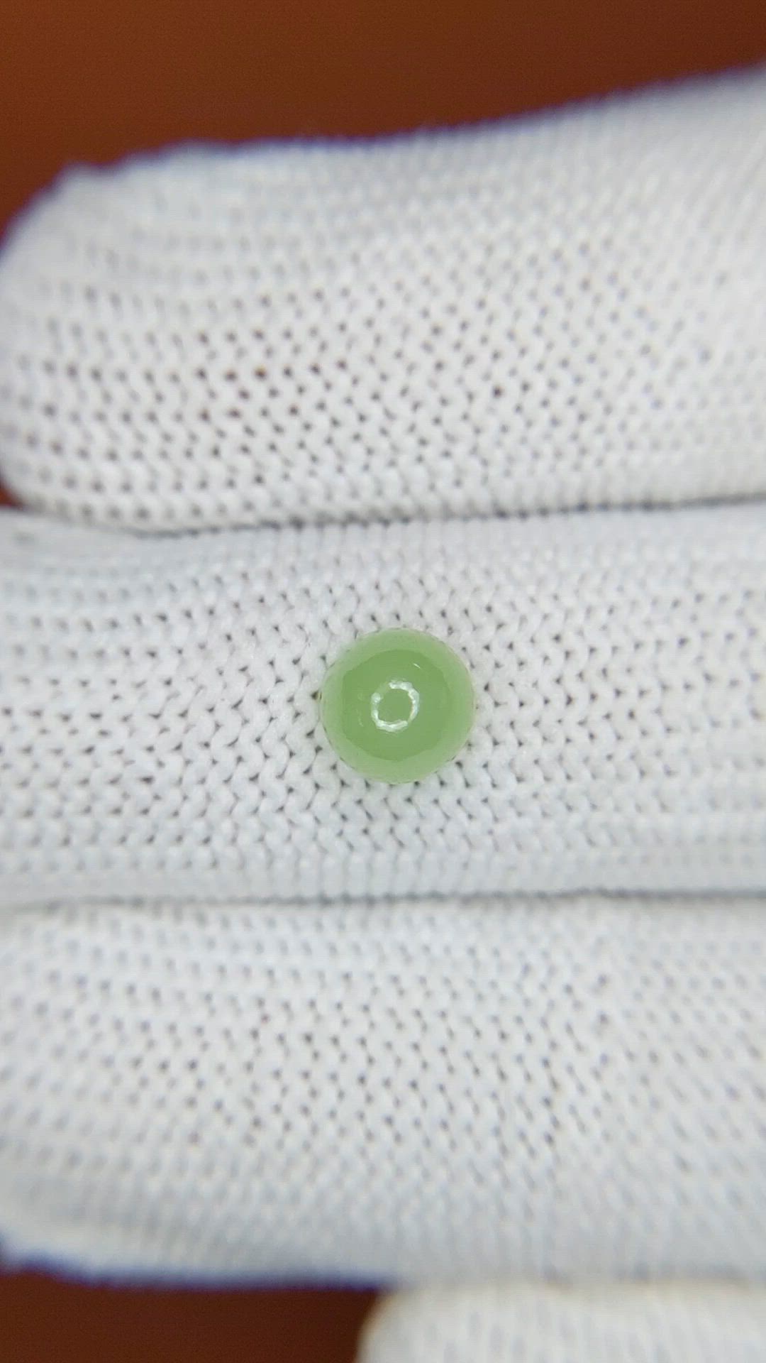 1.39 Ct. Green Cabochon Jade from Burma (Myanmar) Size Video