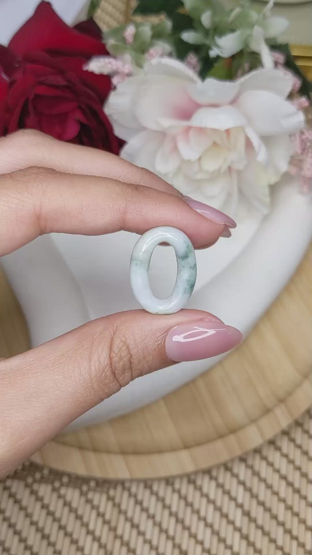 12.77 Ct. Green Jade from Burma (Myanmar) Size Video