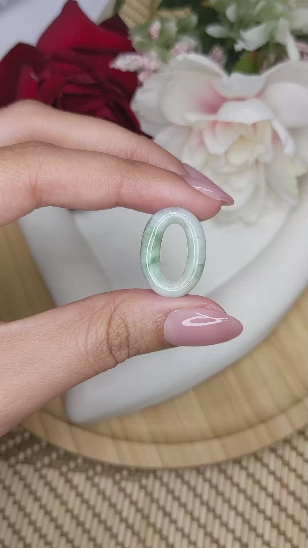 12.67 Ct. Green Jade from Burma (Myanmar) Size Video