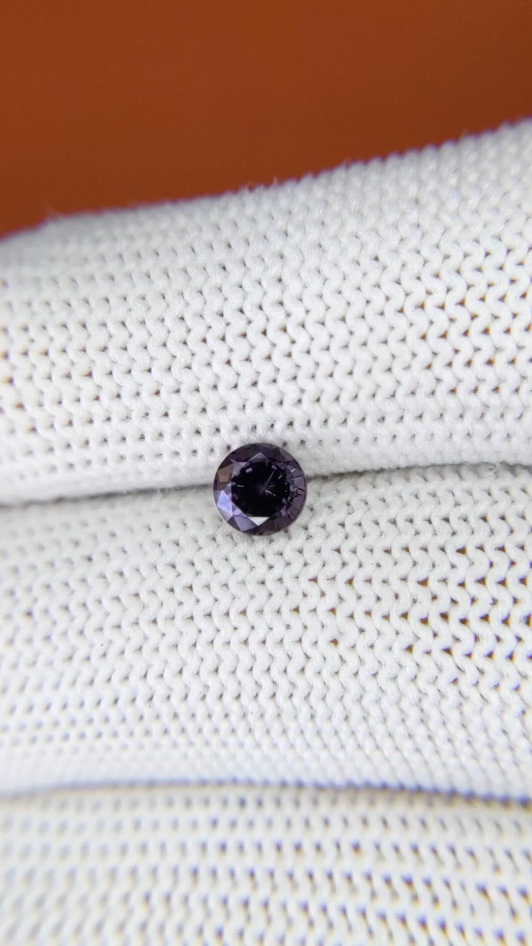 0.61 Ct. Purple Spinel from Ceylon (Sri Lanka) Size Video