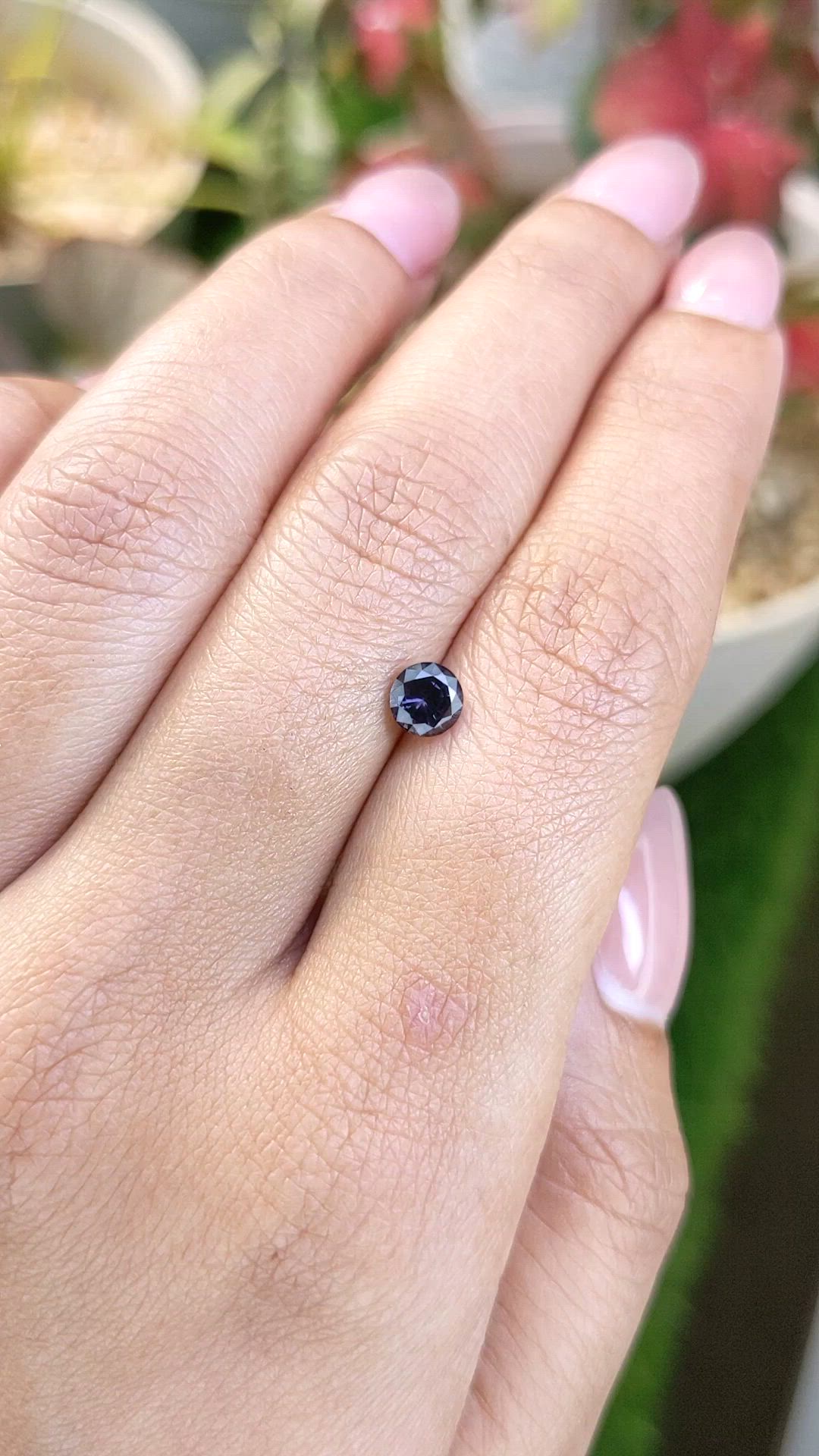 0.61 Ct. Purple Spinel from Ceylon (Sri Lanka) Size Video