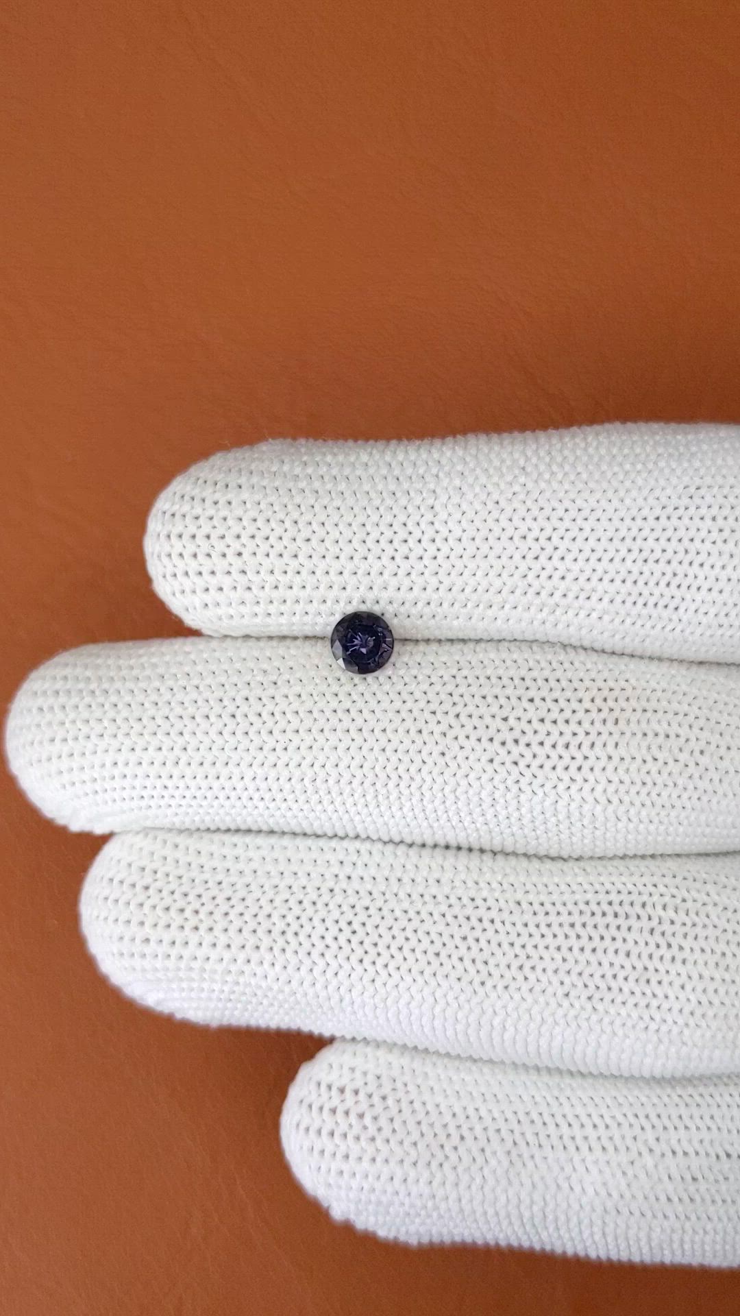 0.61 Ct. Purple Spinel from Ceylon (Sri Lanka) Size Video