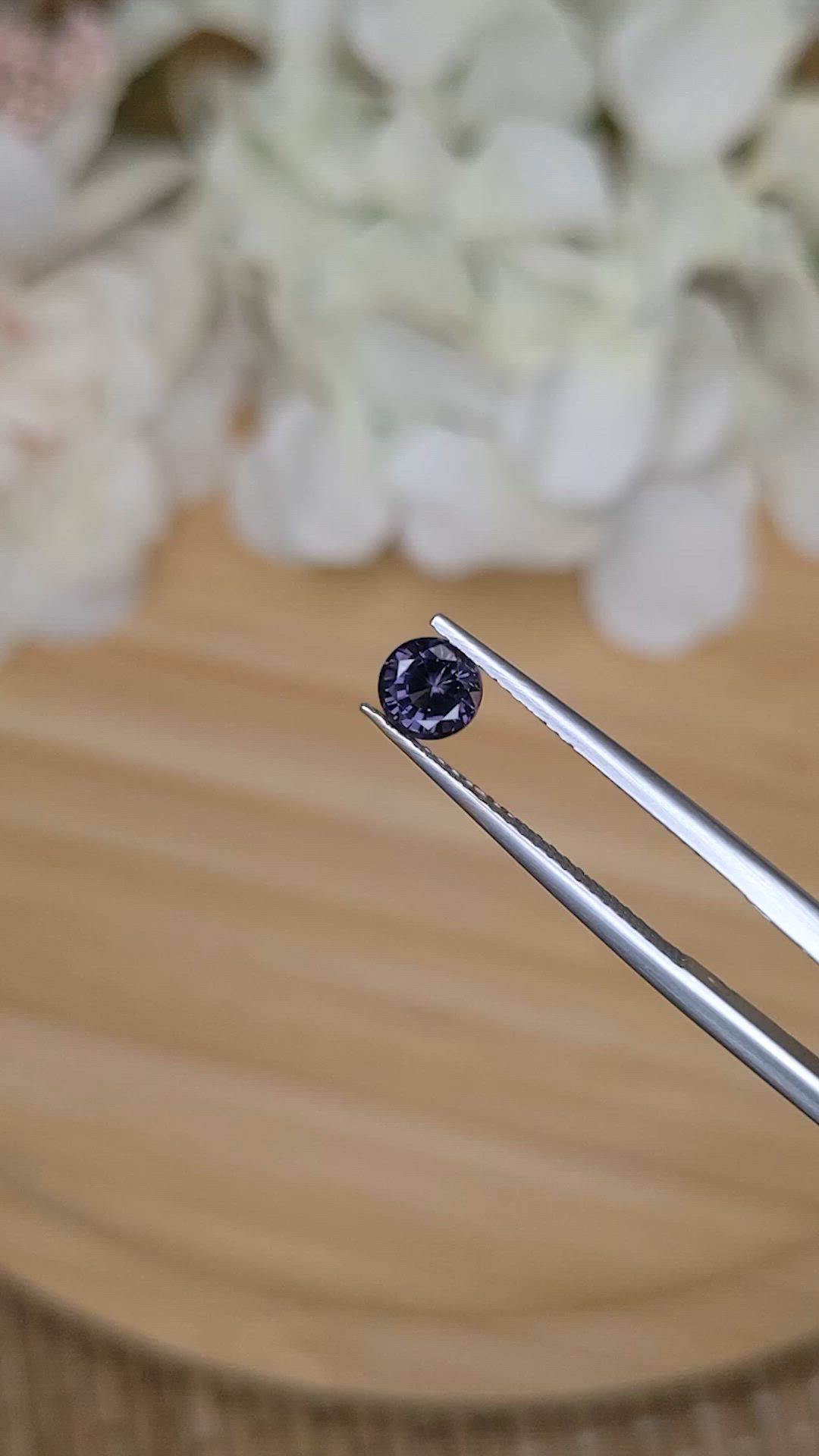 0.61 Ct. Purple Spinel from Ceylon (Sri Lanka) Size Video