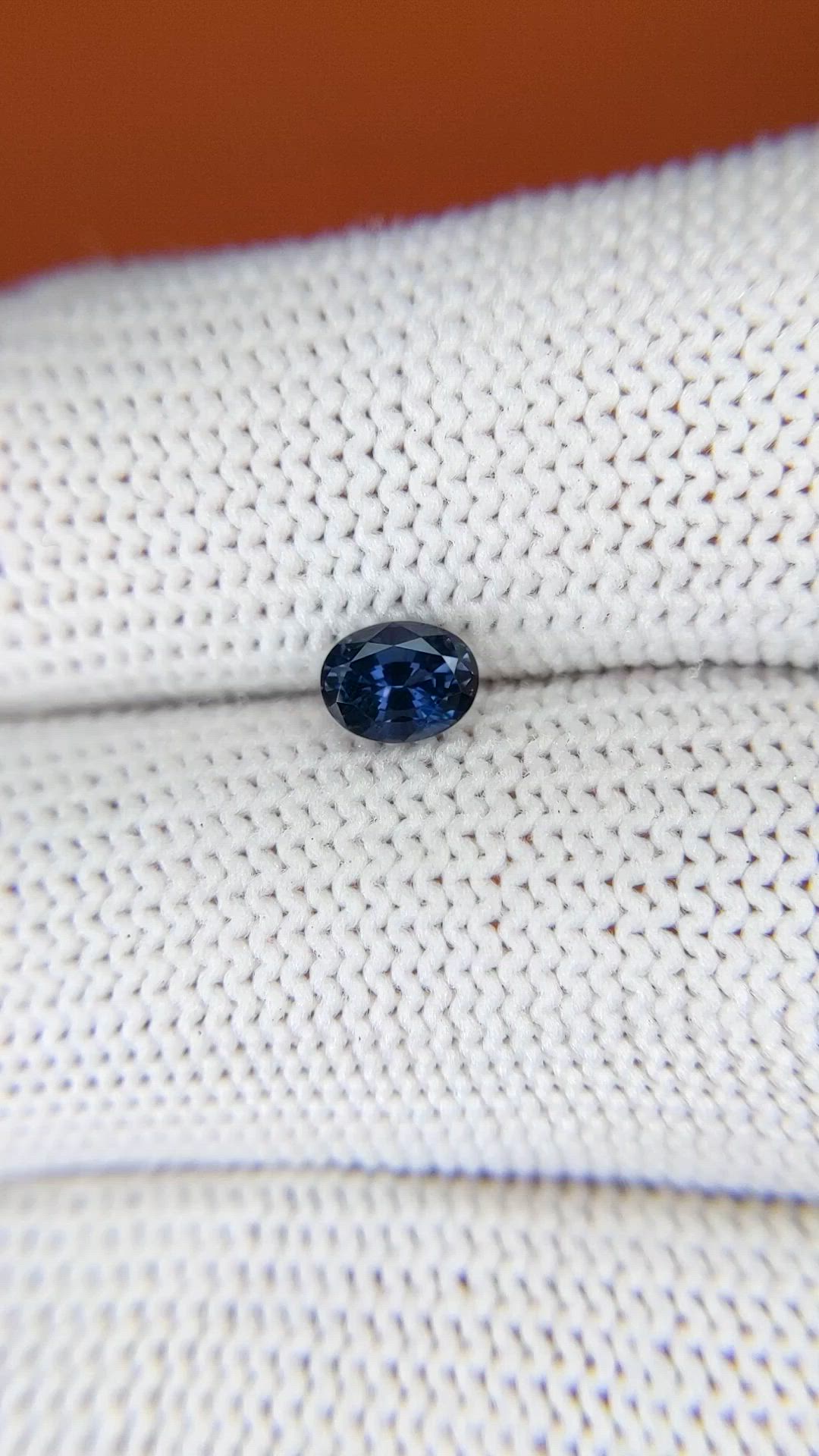 0.60 Ct. Greyish Blue Spinel from Ceylon (Sri Lanka) Size Video