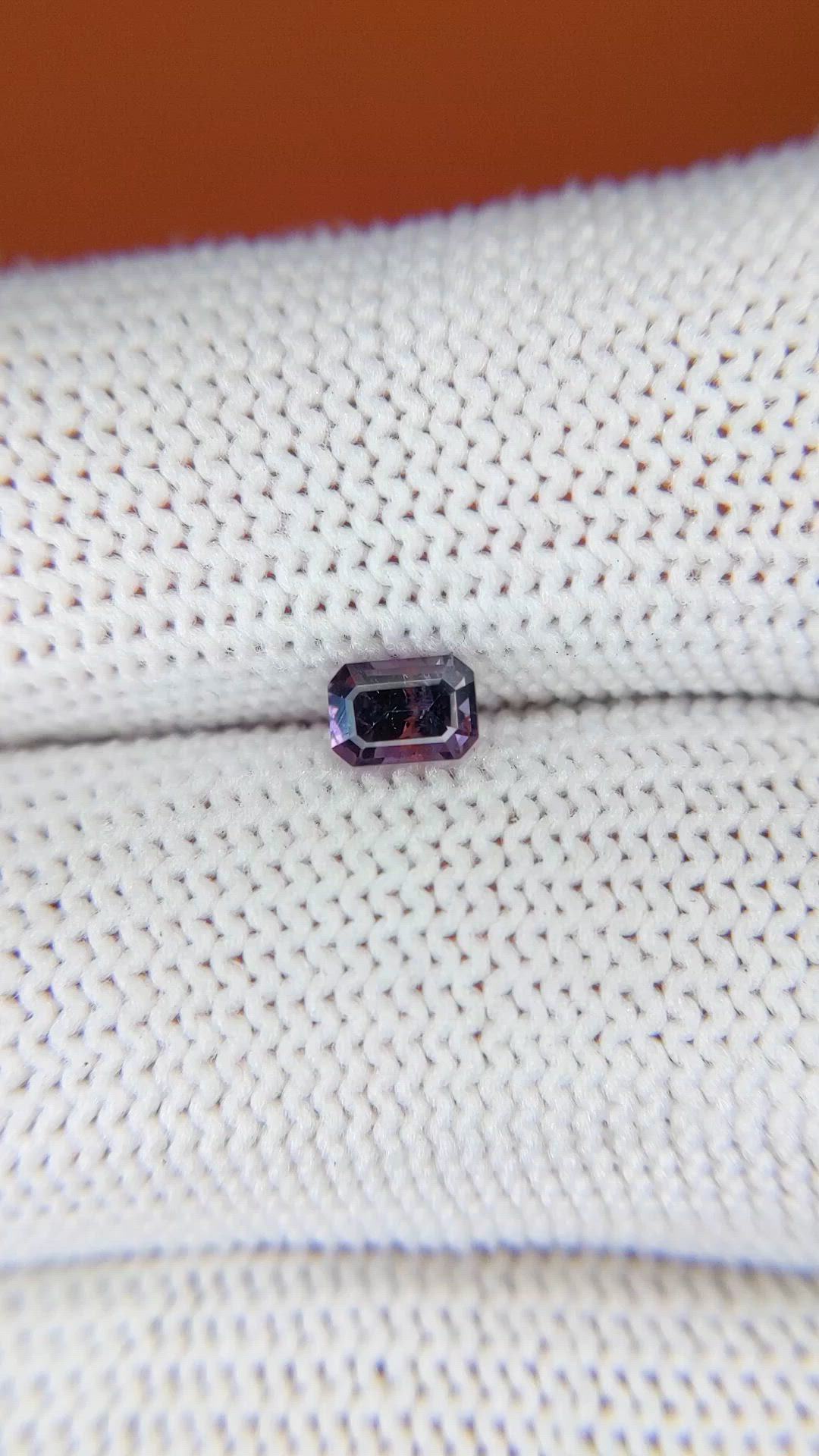 0.44 Ct. Pinkish Purple Spinel from Ceylon (Sri Lanka) Size Video