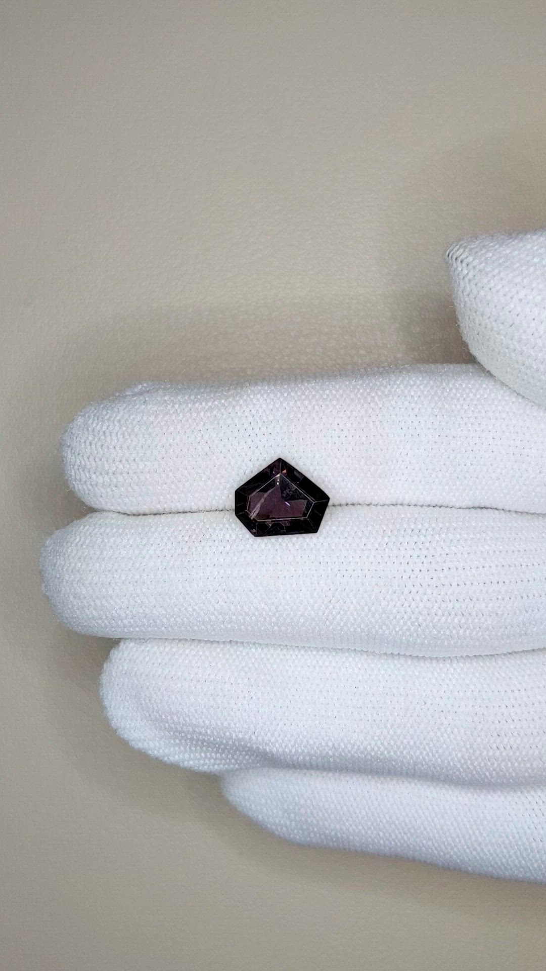 3.11 Ct. Purple Spinel from Burma (Myanmar) Size Video