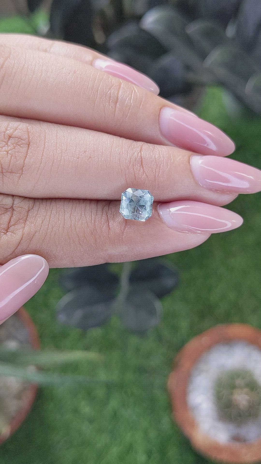 1.33 Ct. Blue Aquamarine from Tanzania Size Video