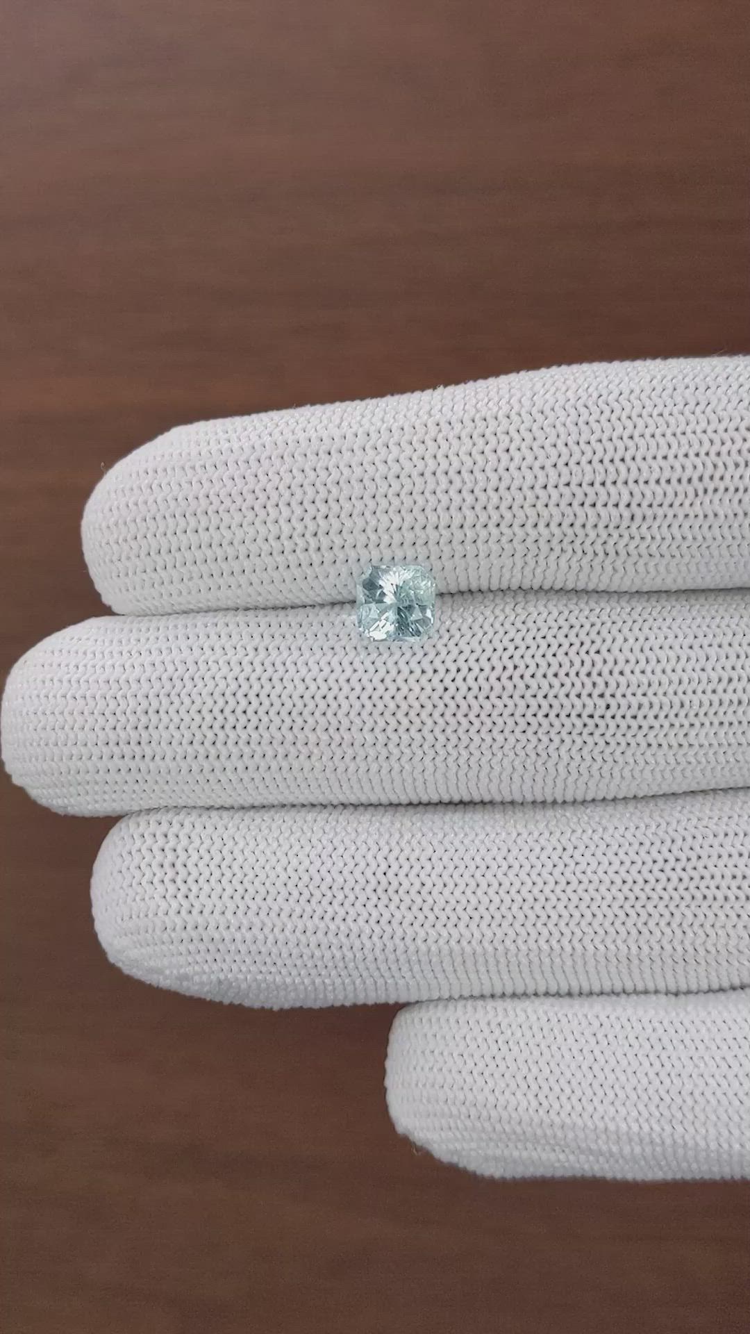 1.33 Ct. Blue Aquamarine from Tanzania Size Video