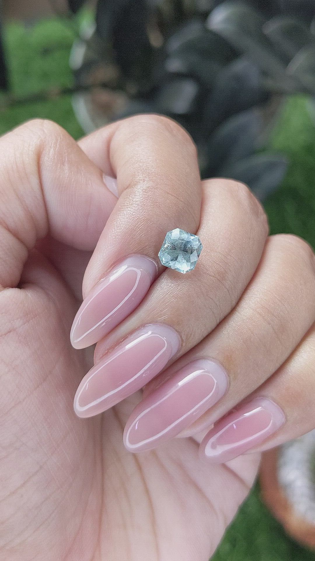1.33 Ct. Blue Aquamarine from Tanzania Size Video