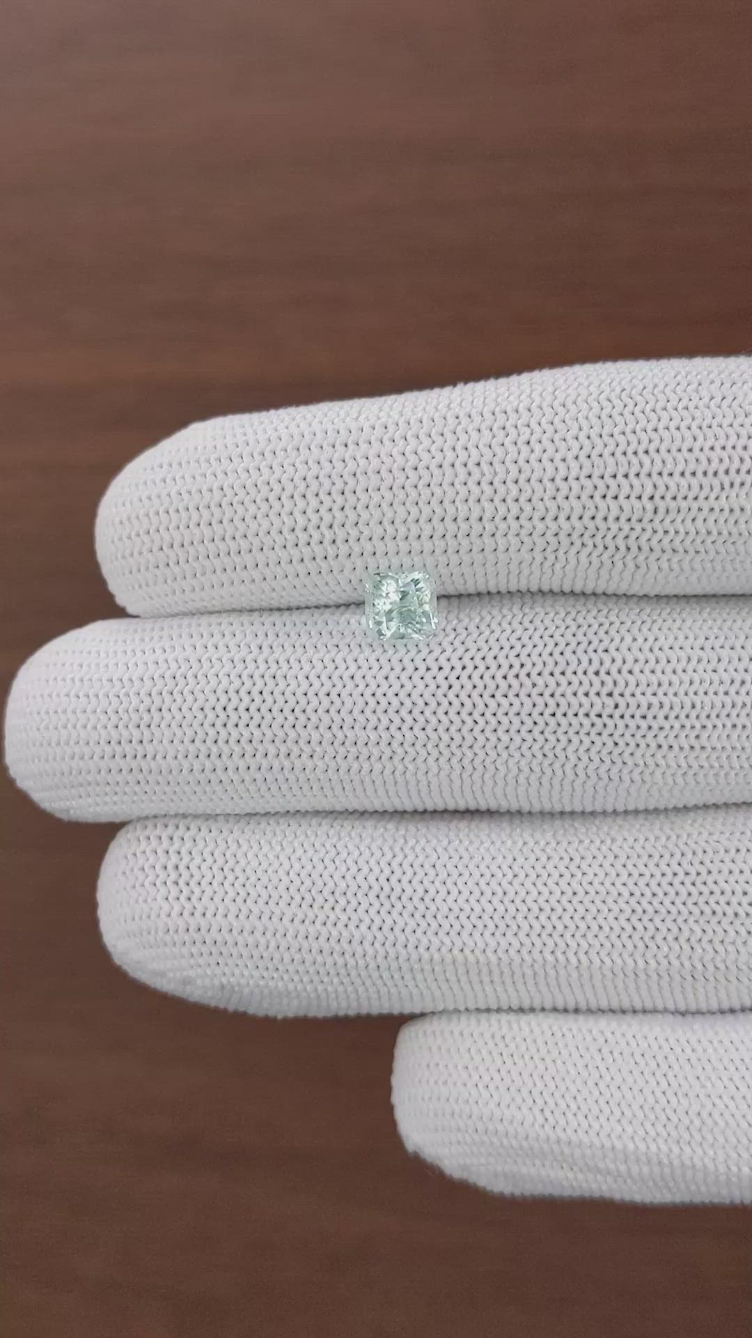 1.00 Ct. Blue Aquamarine from Tanzania Size Video