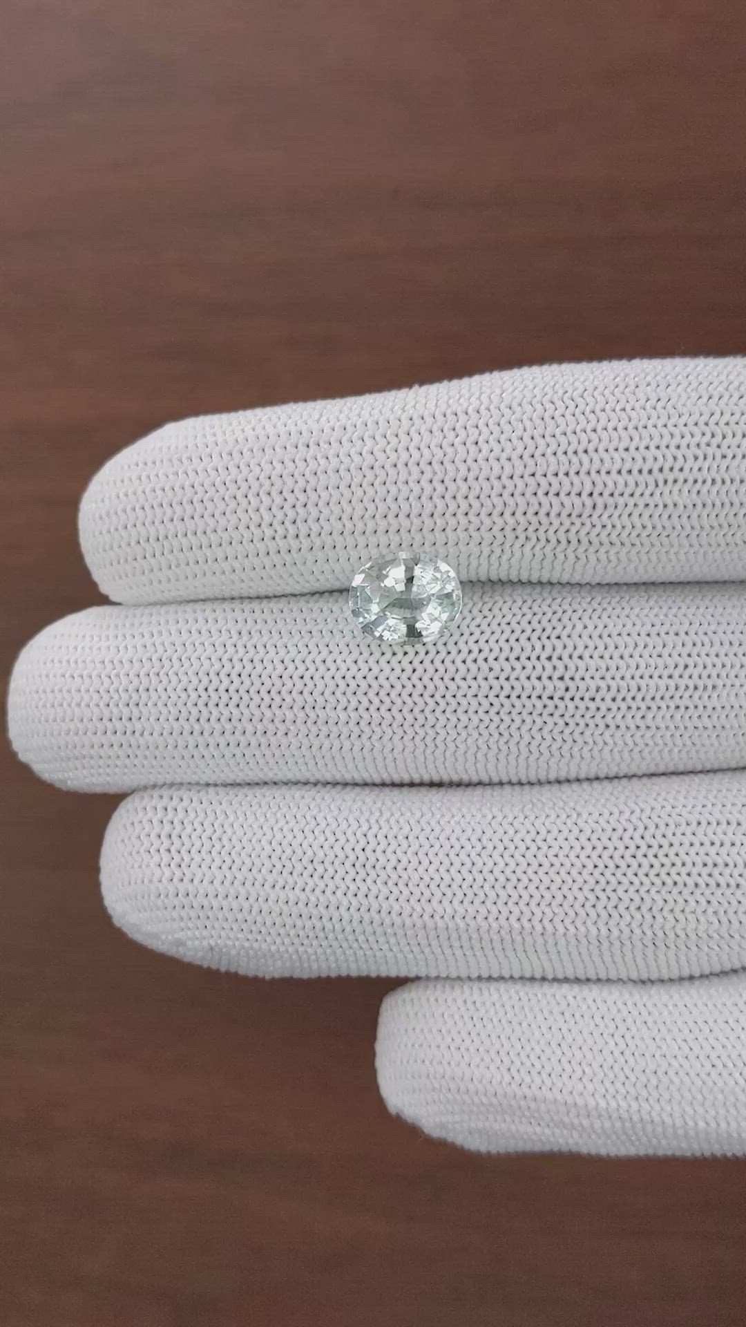 2.31 Ct. Greenish Blue Aquamarine from Tanzania Size Video