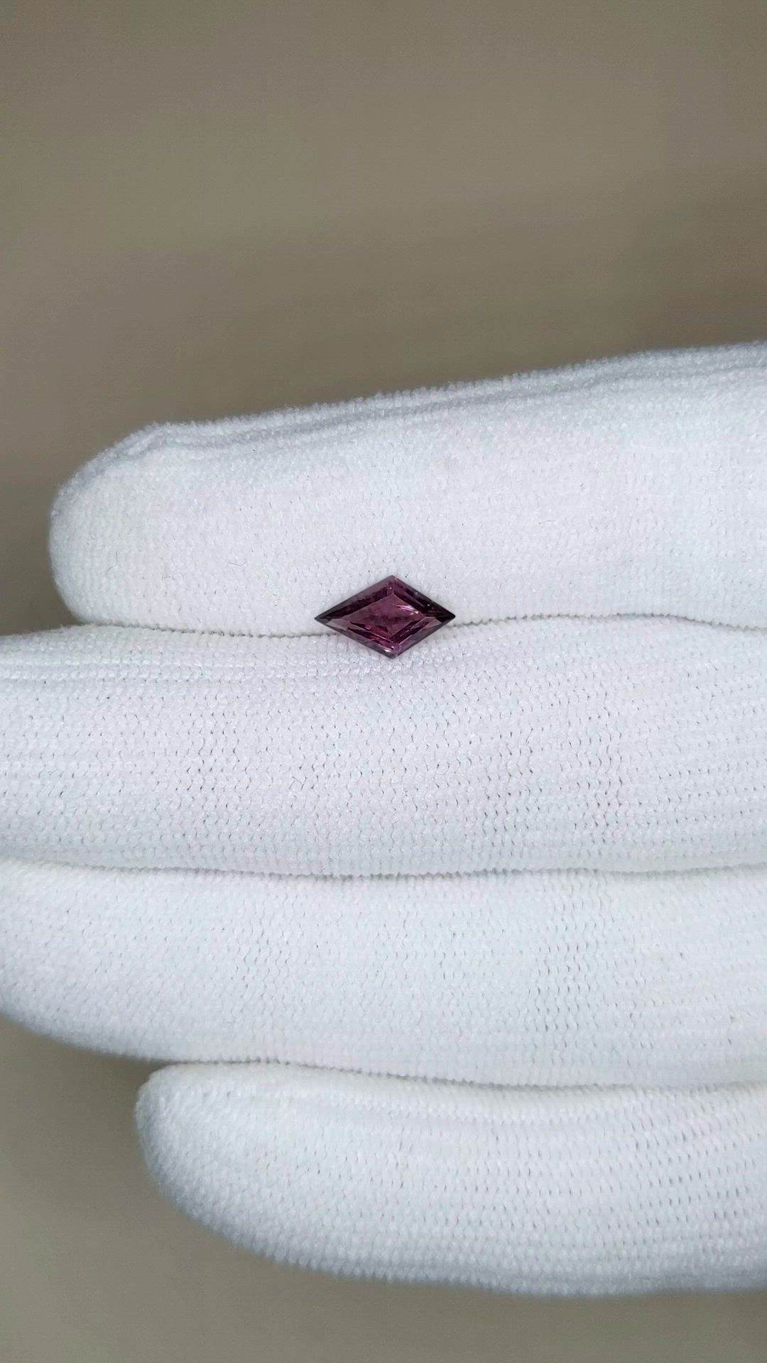0.86 Ct. Pinkish Purple Spinel from Burma (Myanmar) Size Video