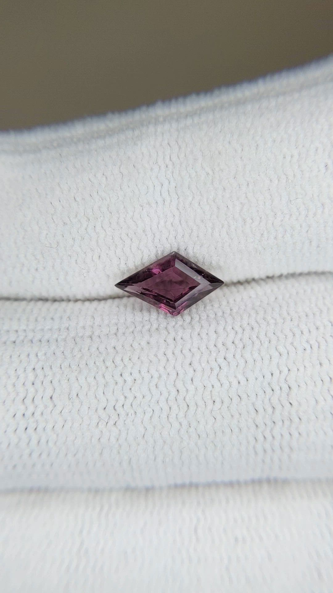 0.86 Ct. Pinkish Purple Spinel from Burma (Myanmar) Size Video
