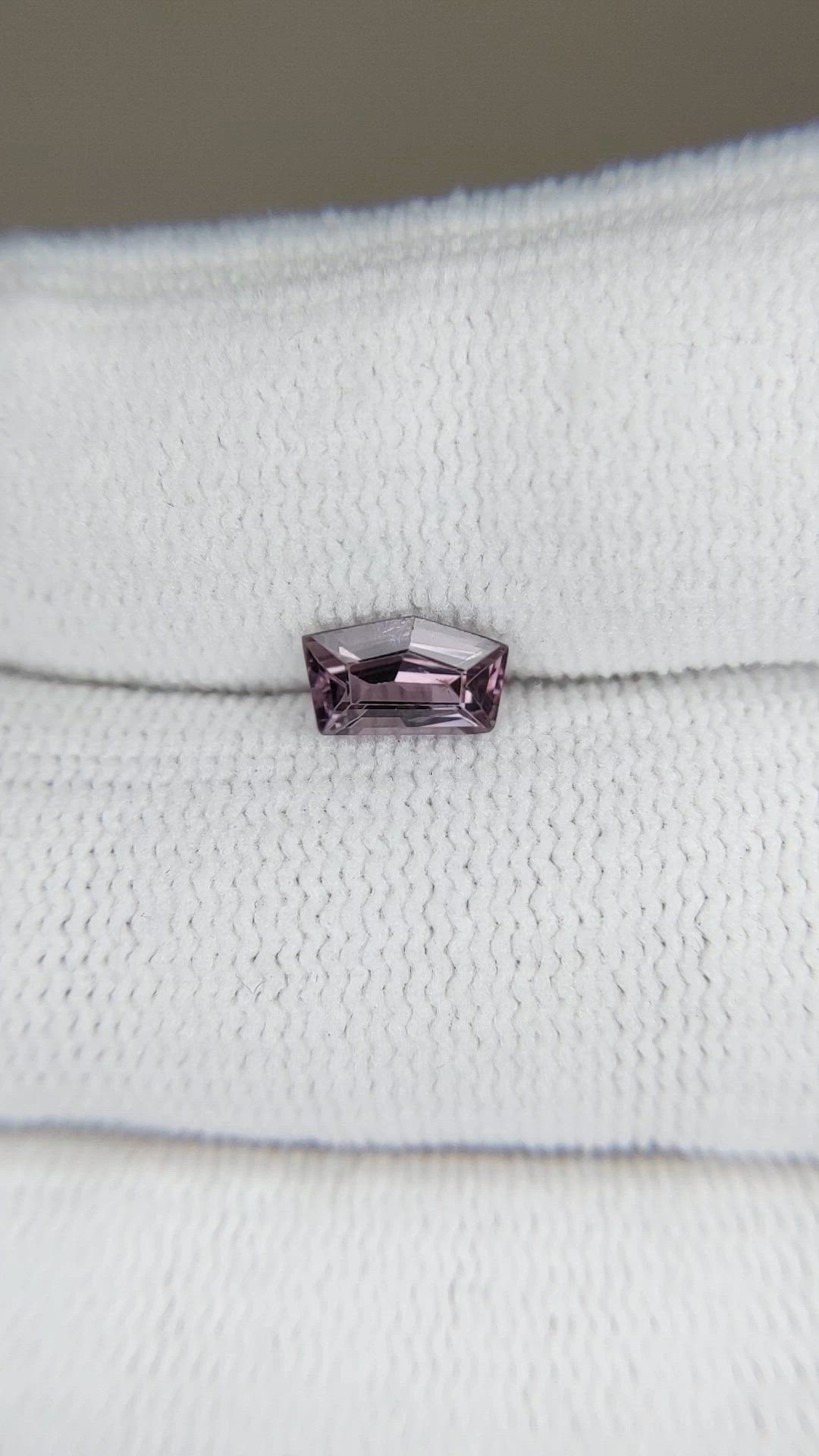 0.82 Ct. Pinkish Purple Spinel from Burma (Myanmar) Size Video